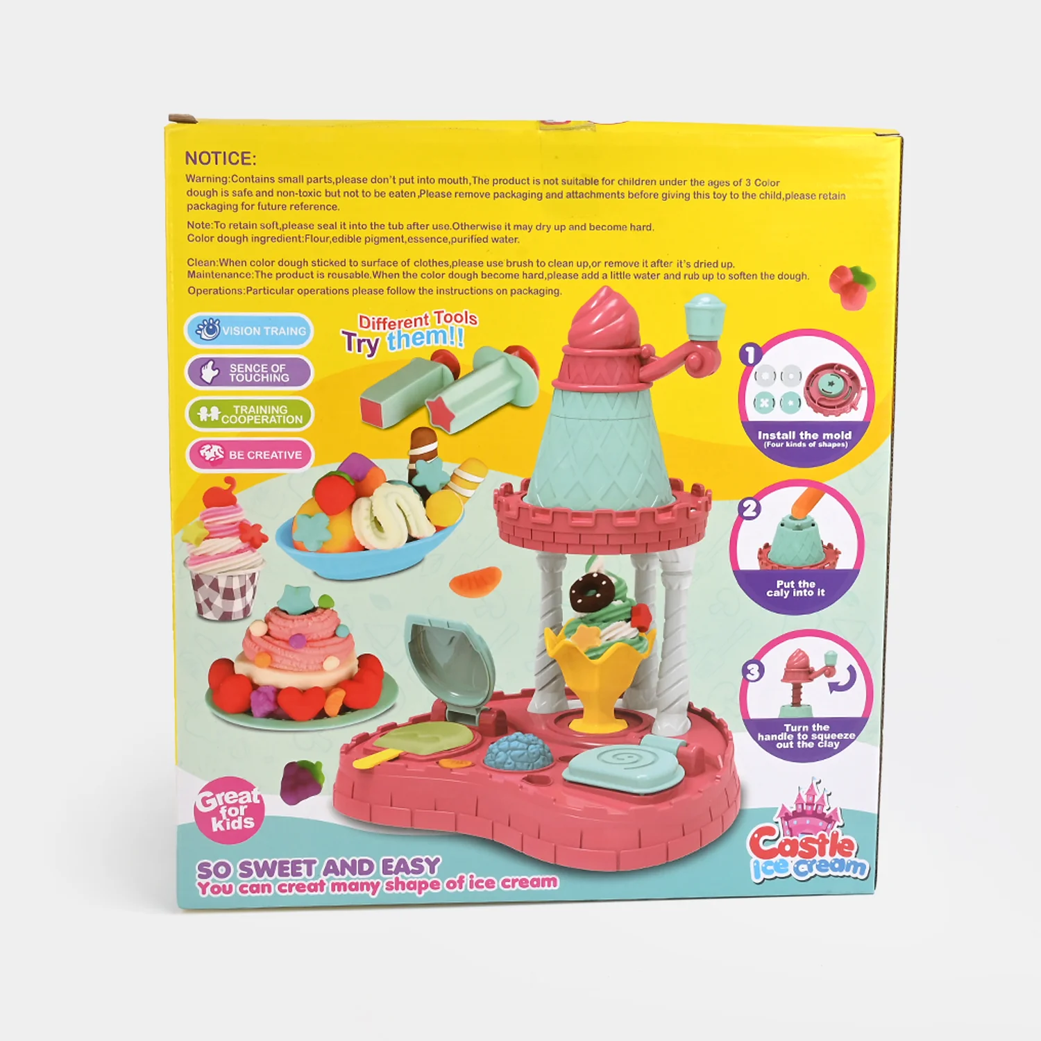 Castle Ice Cream Color Clay DIY Set - Image 2