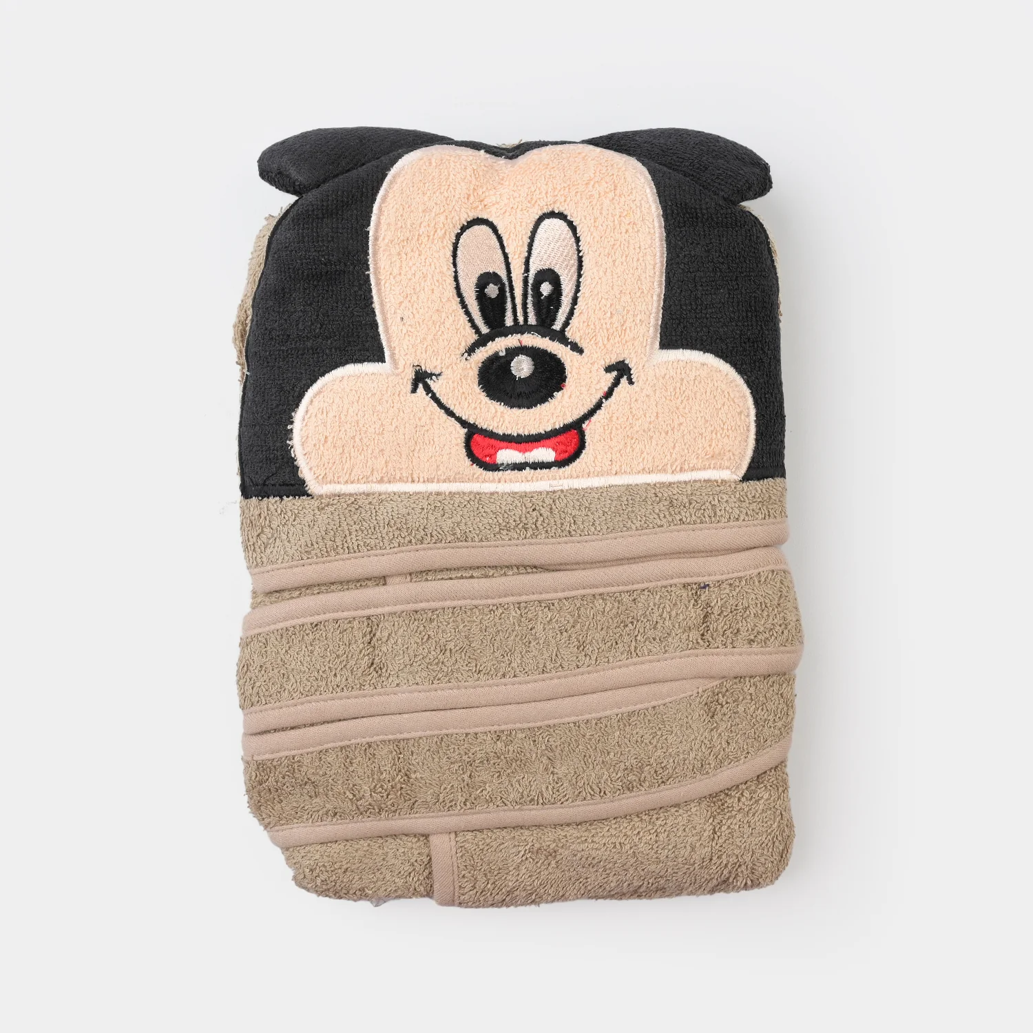 CHARACTER HOODED BATH GOWN Y902-BROWN MICKEY - Image 4