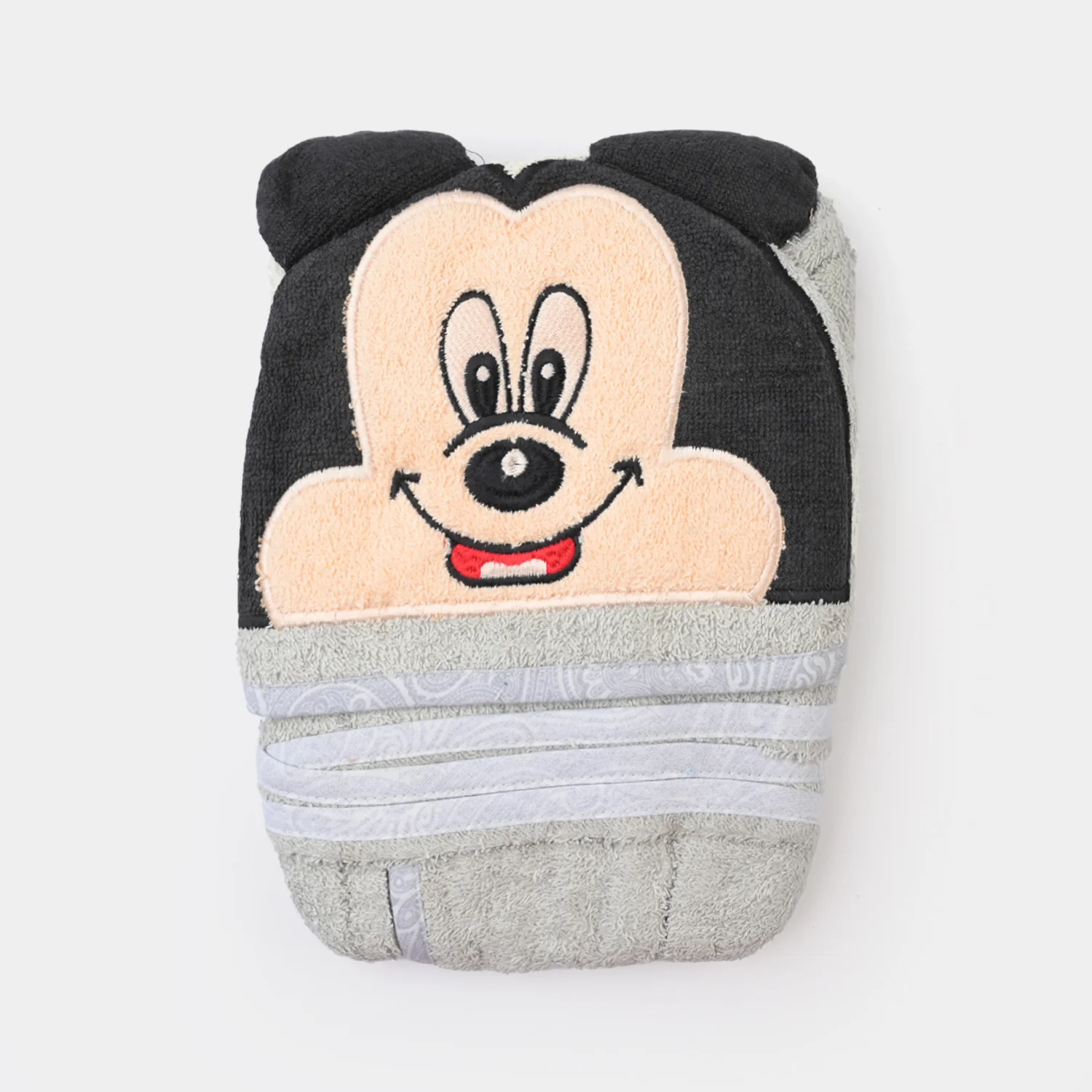 CHARACTER HOODED BATH GOWN Y902-GRAY MICKEY - Image 4