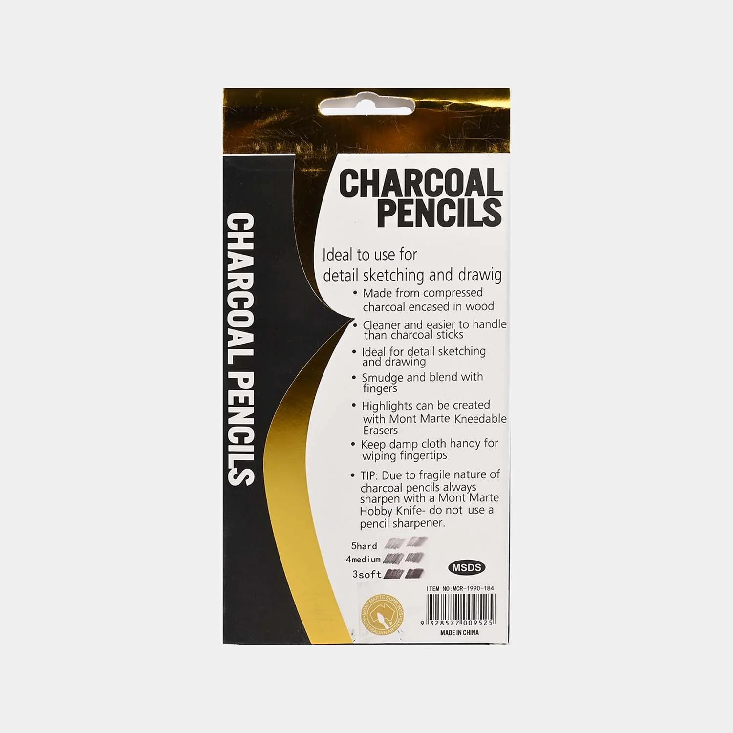 Charcoal Pencils Professional Set | 12PCs - Image 4