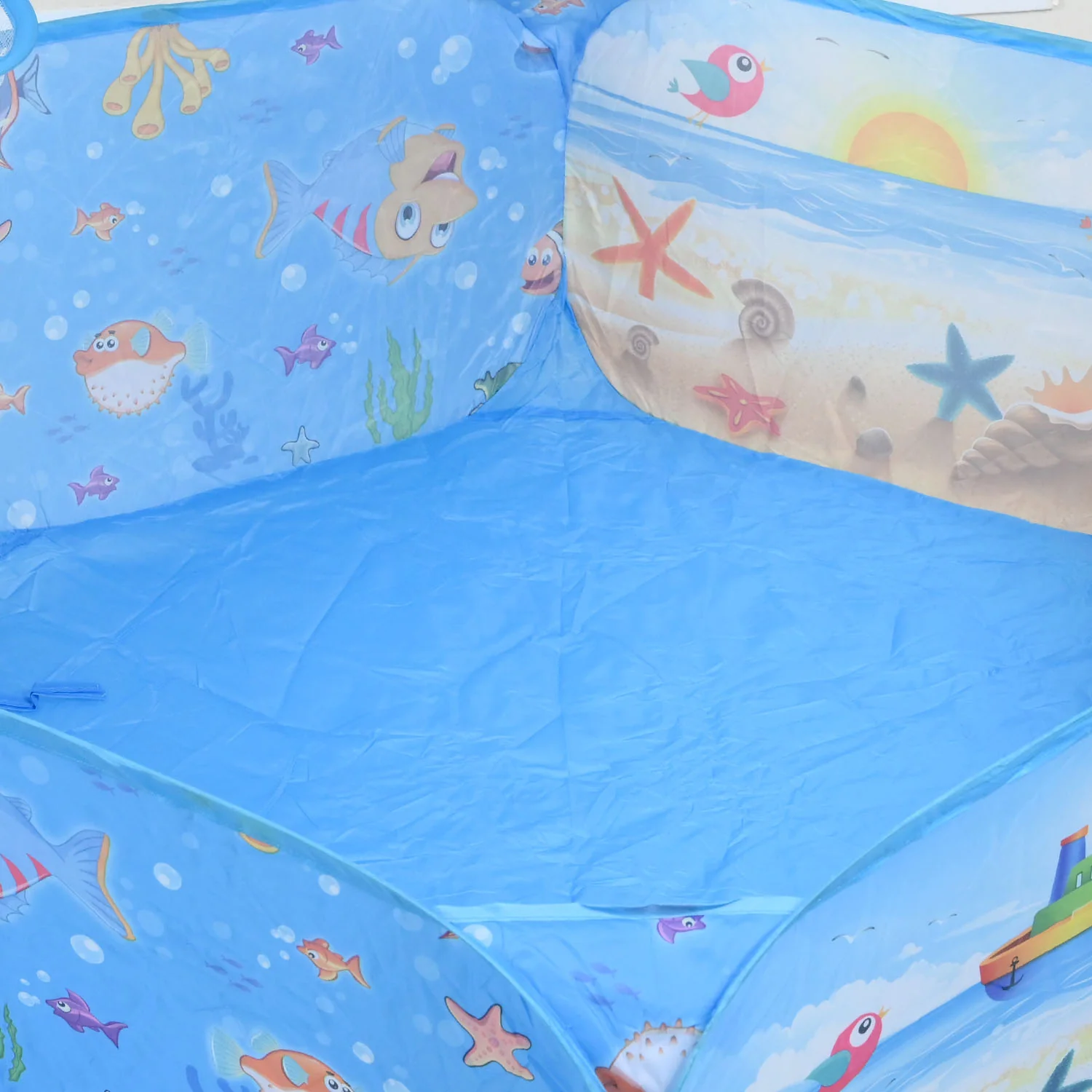 Children 3-in-1 Ocean Theme Pop-Up Play Tent & Tunnel Set - Image 3