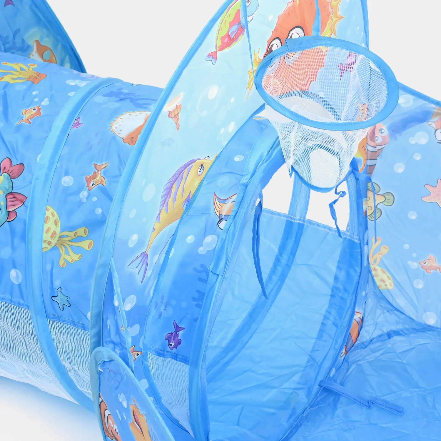 Children 3-in-1 Ocean Theme Pop-Up Play Tent & Tunnel Set - Image 4