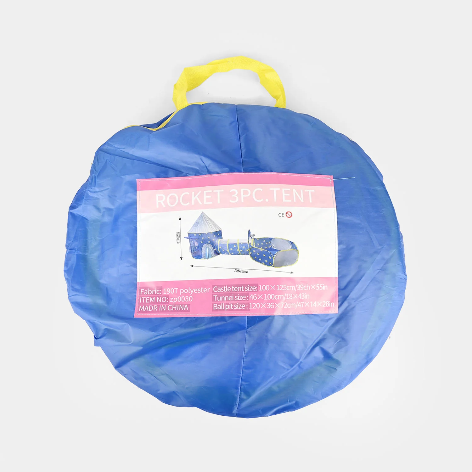 Children Tent House Rocket 3-Piece Kids' Play Tent - Image 2