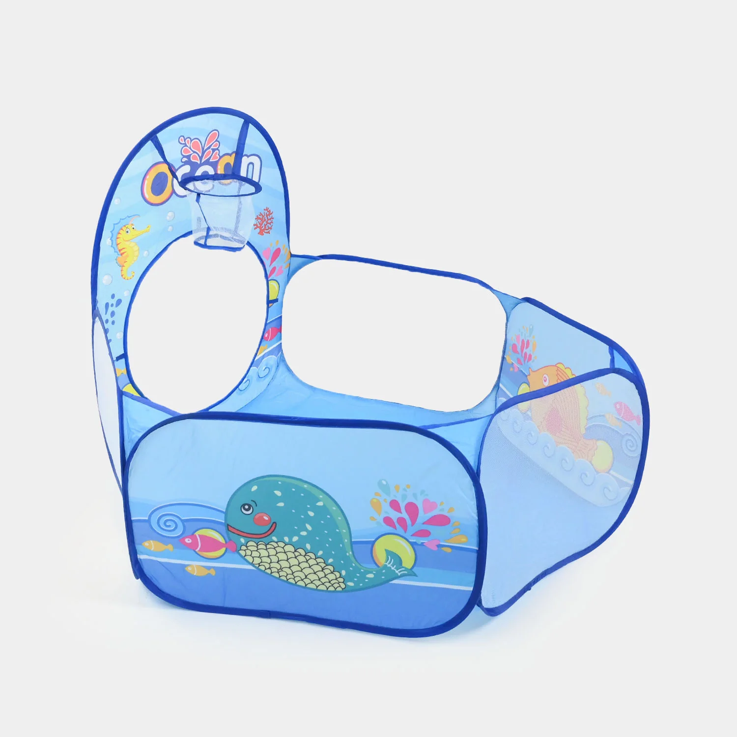 Children Tent House 3-in-1 Pop-Up Play Tent, Tunnel, and Ball Pit - Image 6