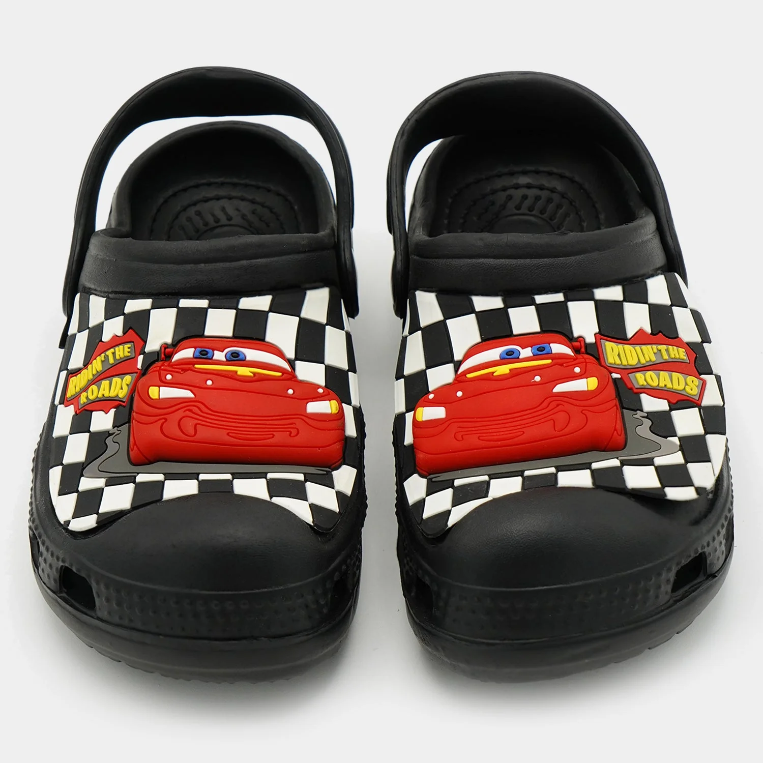CHARACTER BOYS LIGHTNING Clogs NON-SLIP SLIPPER-BLACK - Image 2