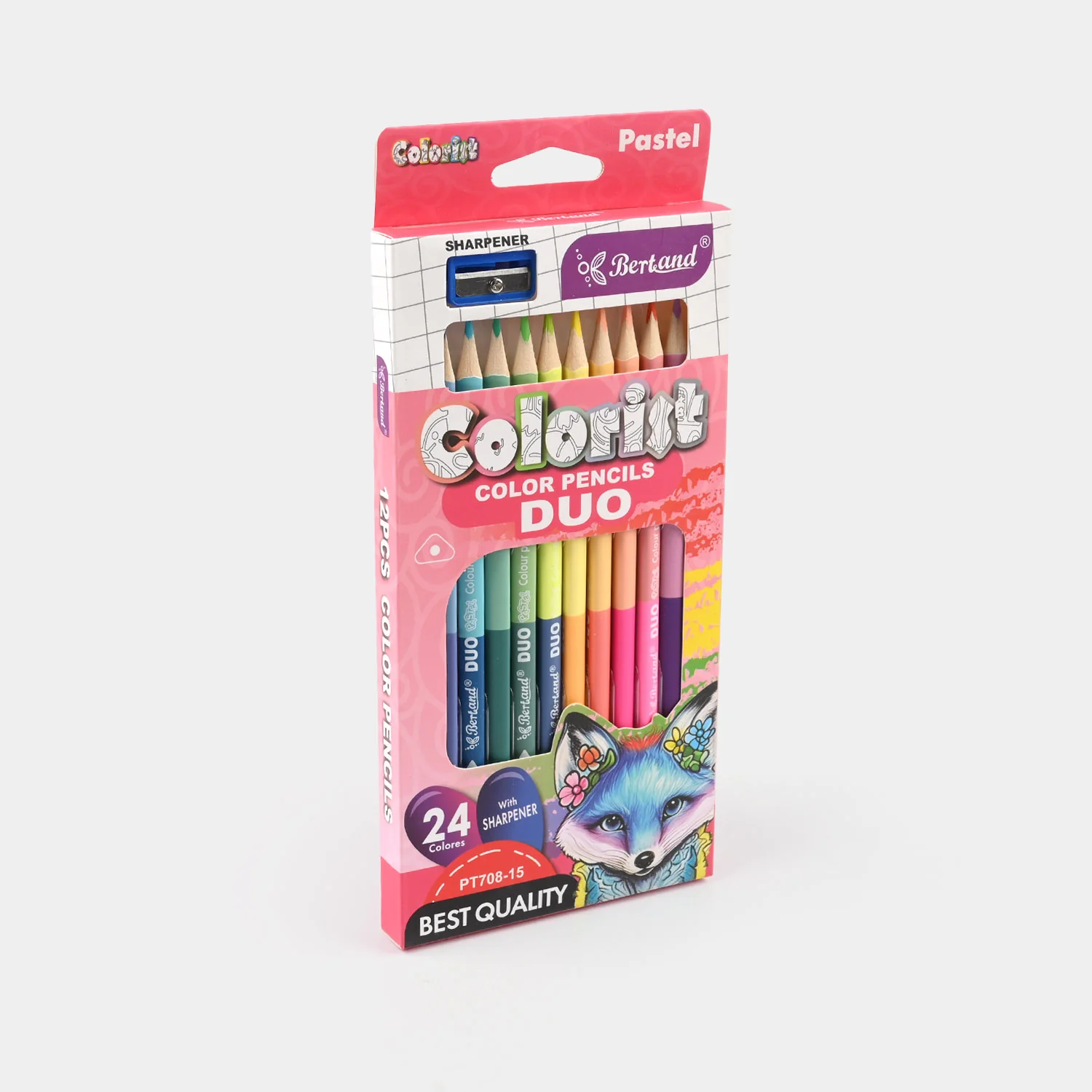 Vibrant Color Pencils | 12Pcs - Image 3