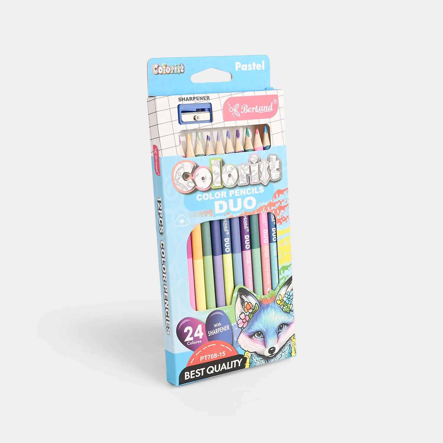 Vibrant Color Pencils | 12Pcs - Image 3