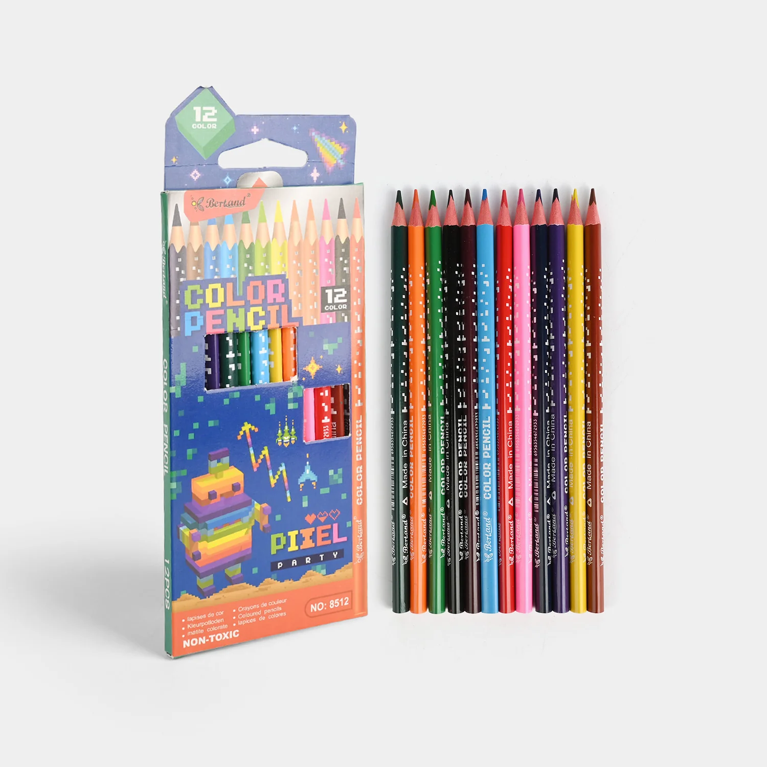 Vibrant Color Pencils | 12Pcs