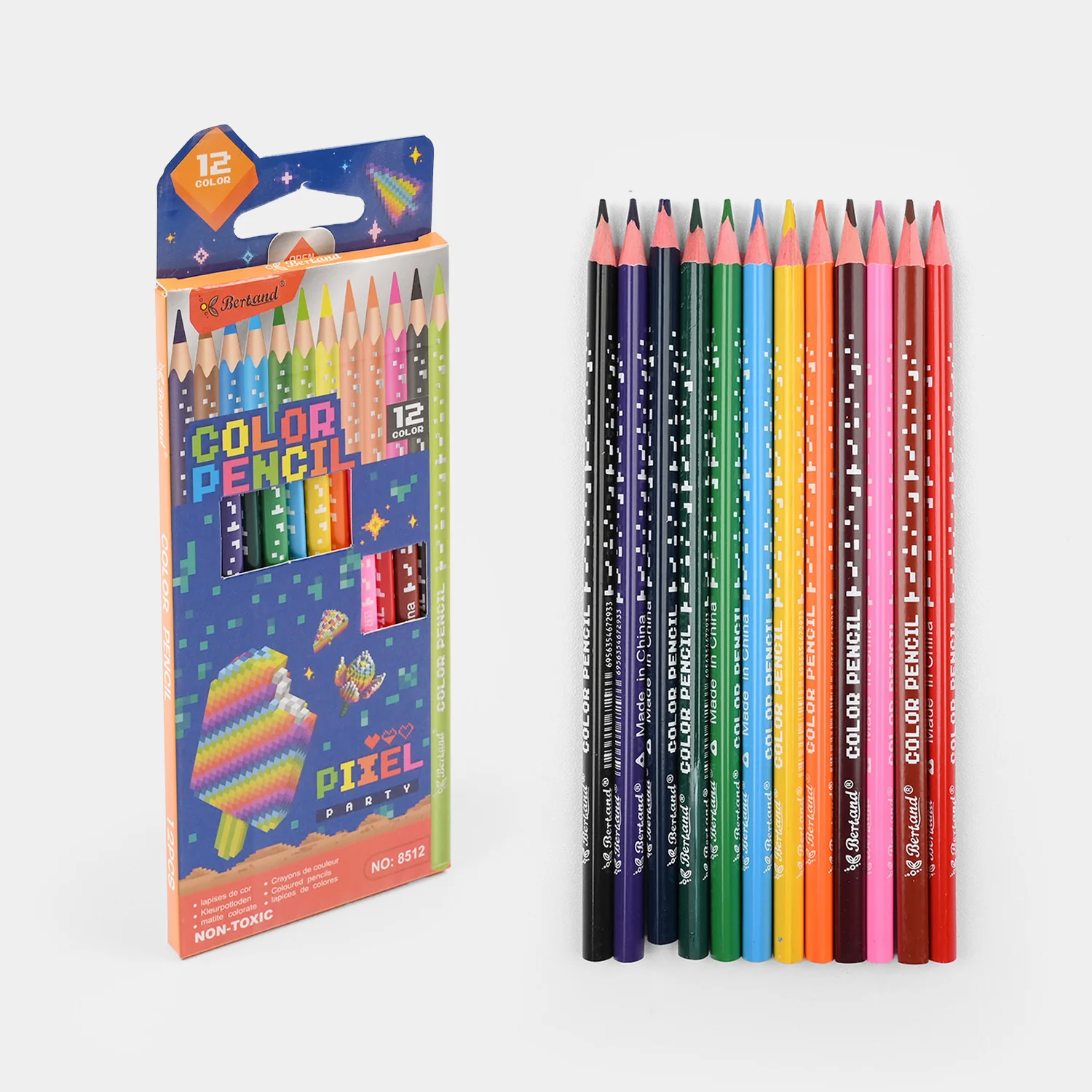 Vibrant Color Pencils | 12Pcs