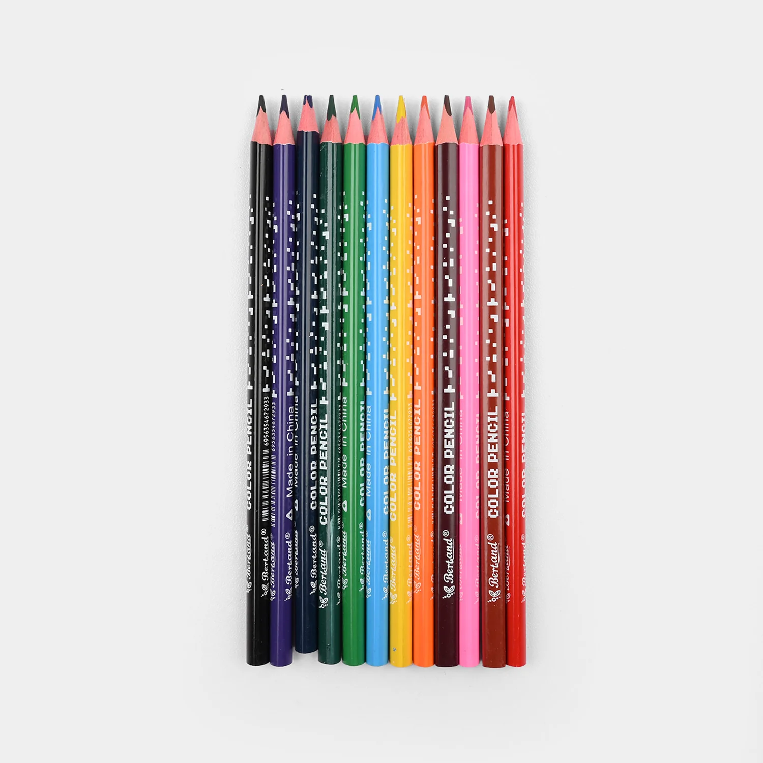 Vibrant Color Pencils | 12Pcs - Image 2