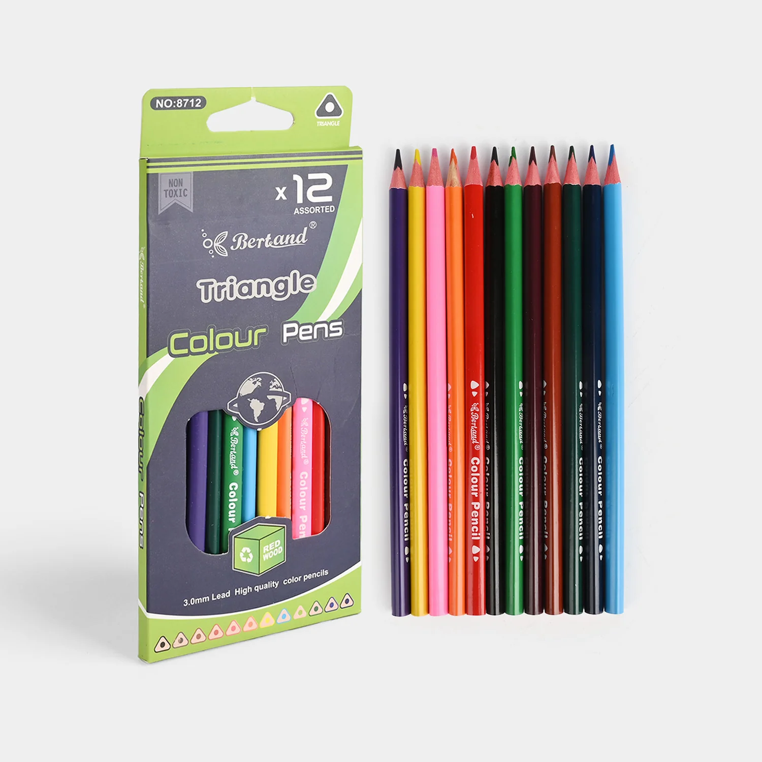 Vibrant Color Pencils | 12Pcs