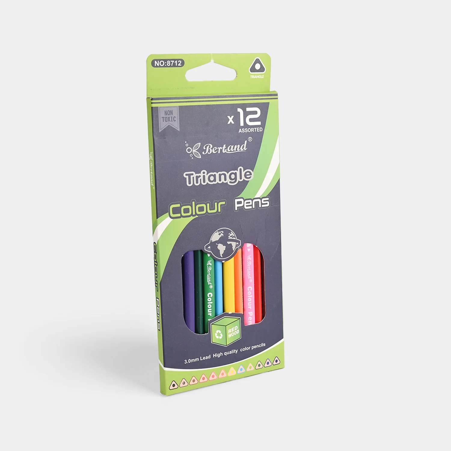 Vibrant Color Pencils | 12Pcs - Image 3