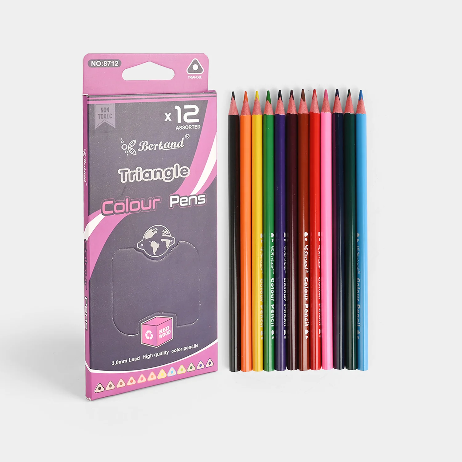 Vibrant Color Pencils | 12Pcs