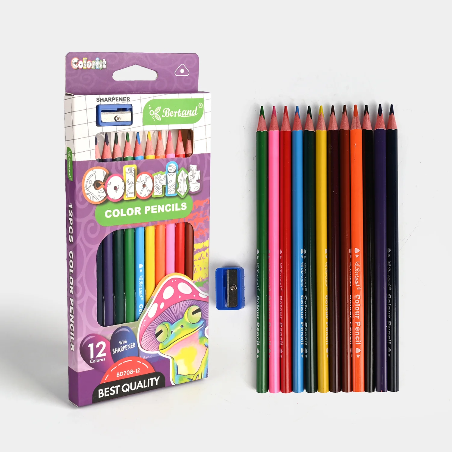 Vibrant Color Pencils | 12Pcs