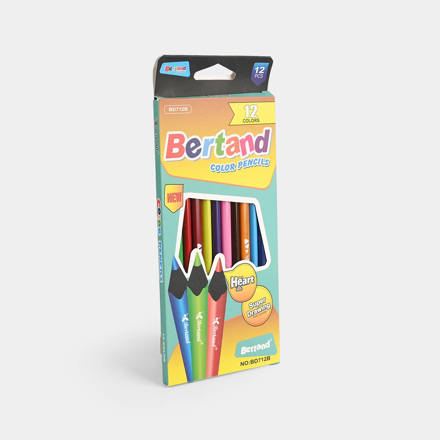 Vibrant Color Pencils | 12Pcs - Image 3