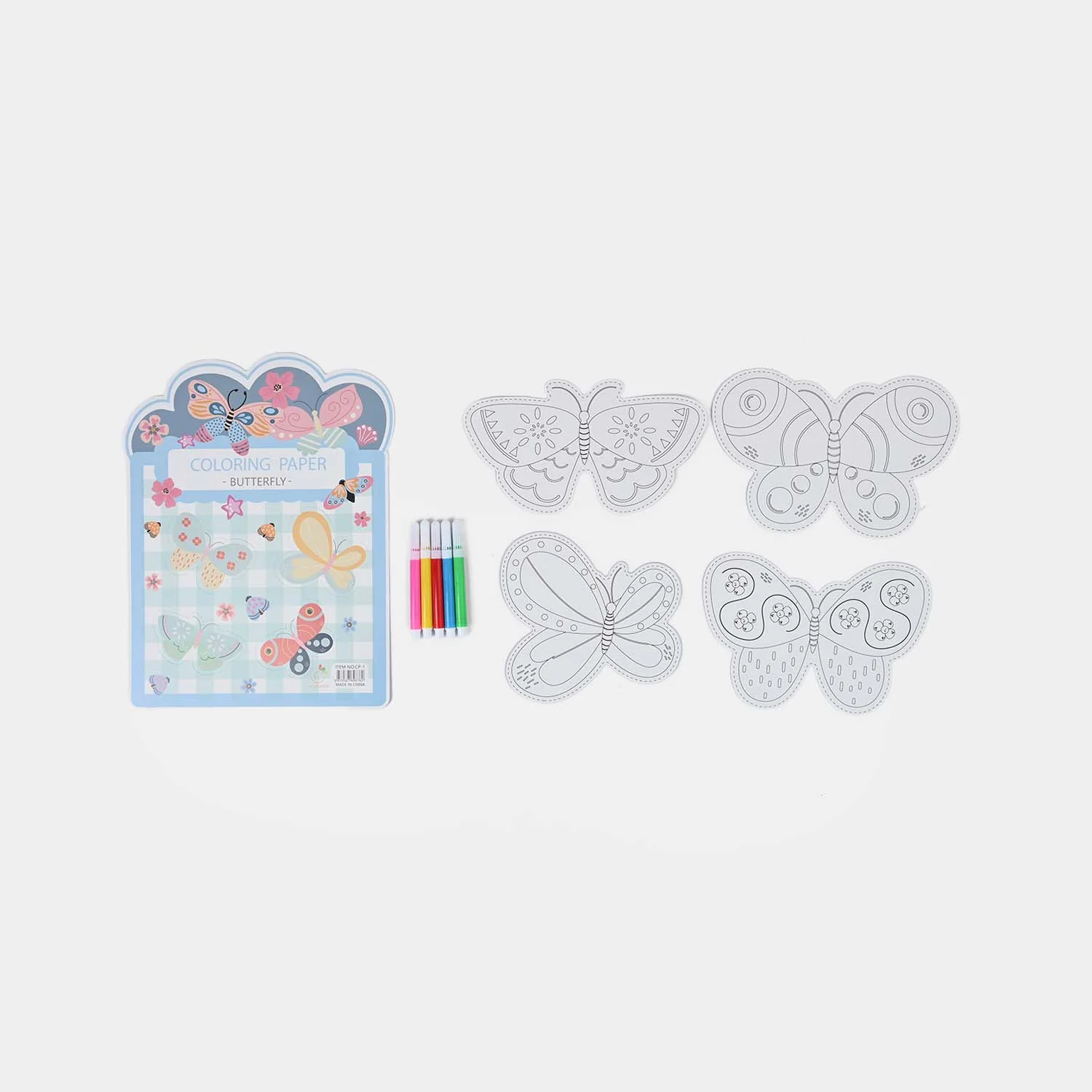 Coloring Paper with Marker Set