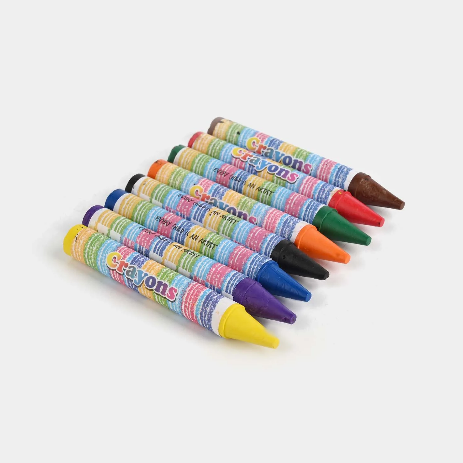Jumbo Wax Crayons – 8 Colors Set - Image 2