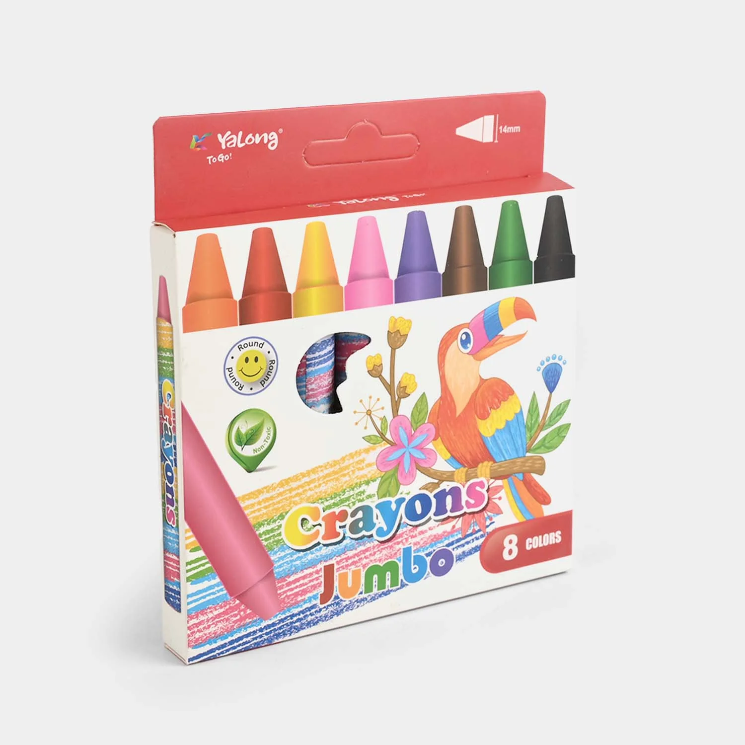 Jumbo Wax Crayons – 8 Colors Set - Image 3