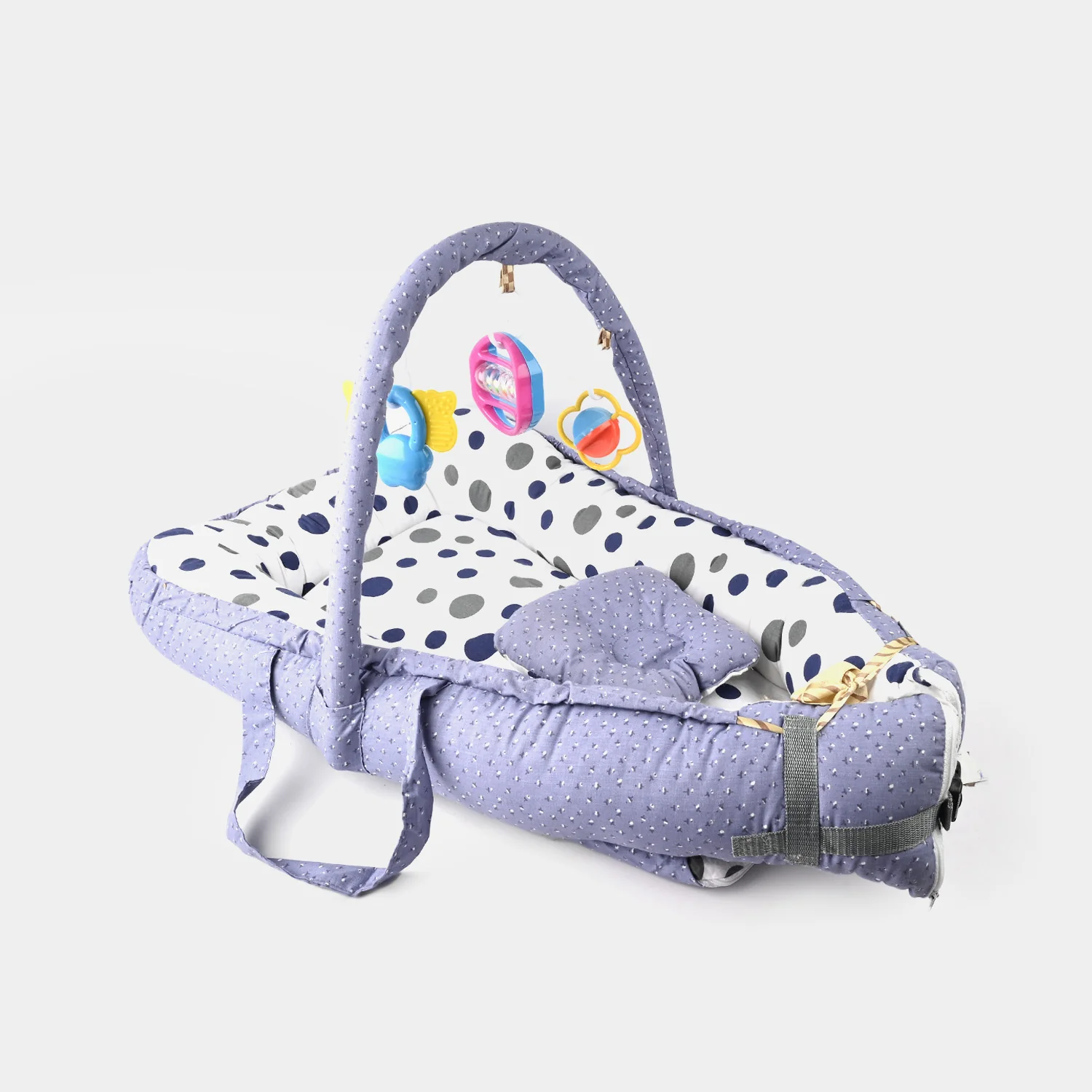 Baby Bed Nest with Toy Bar | 772 Purple - Image 3