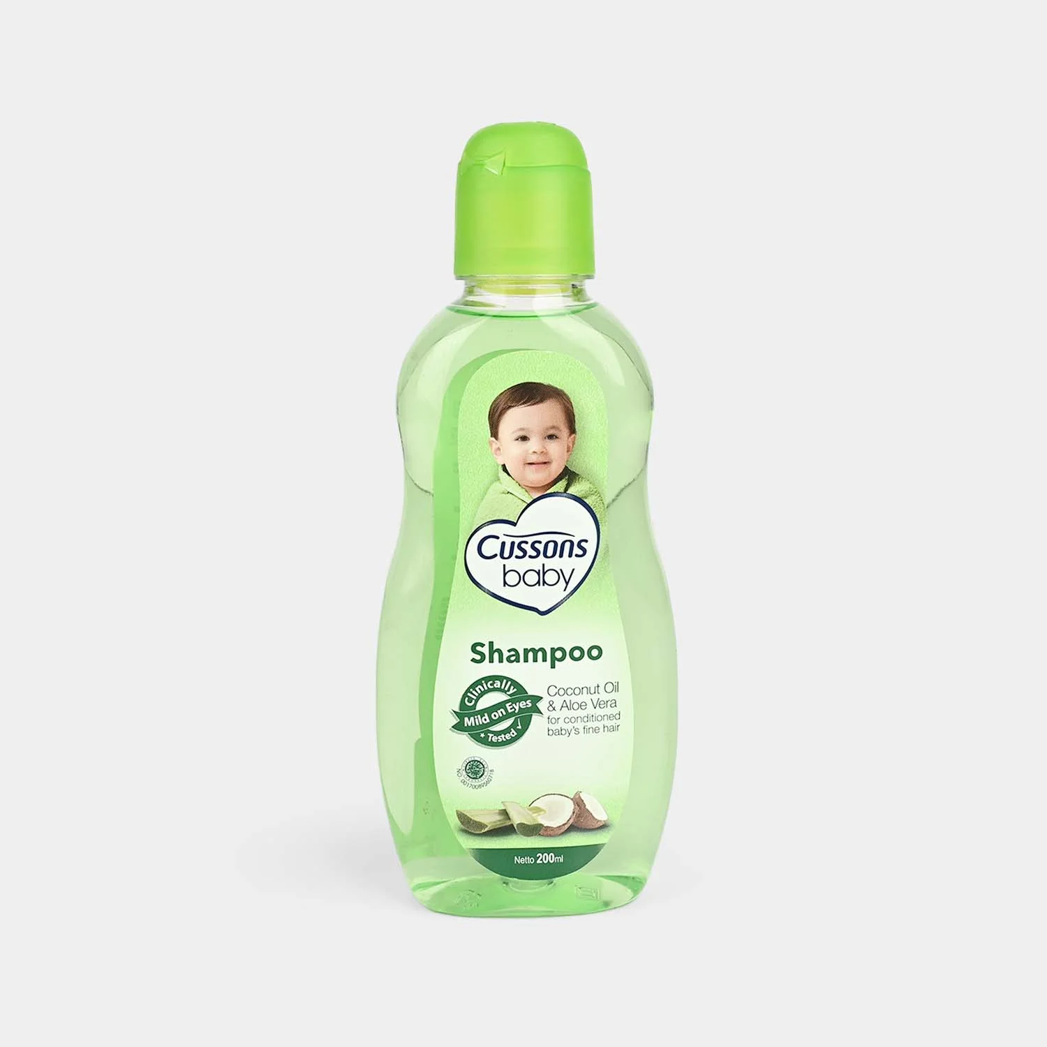 CUSSONS BABY SHAMPOO COCONUT OIL & ALOVERA 200ml