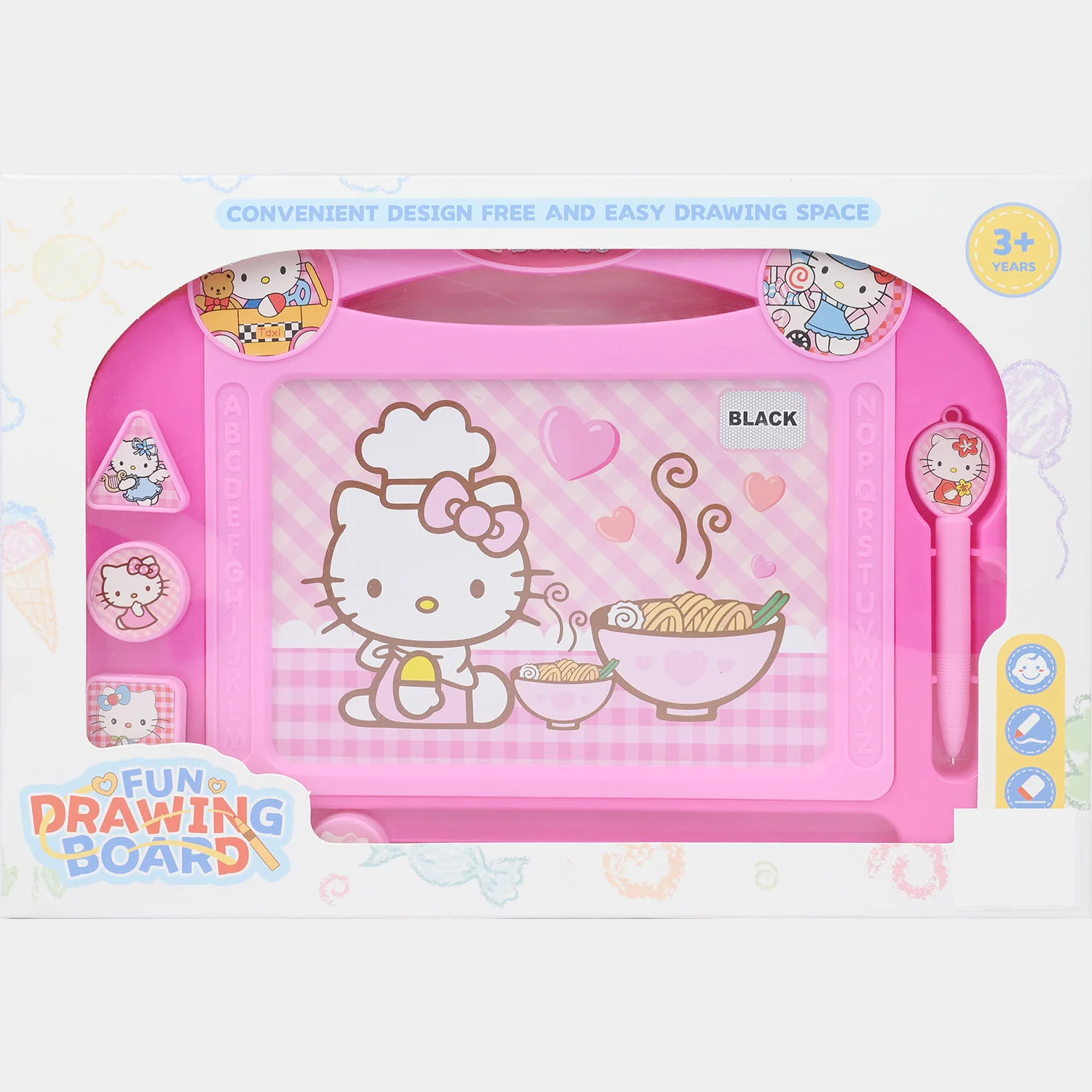 Cute Kitty Magnetic Drawing Board – Pink - Image 3