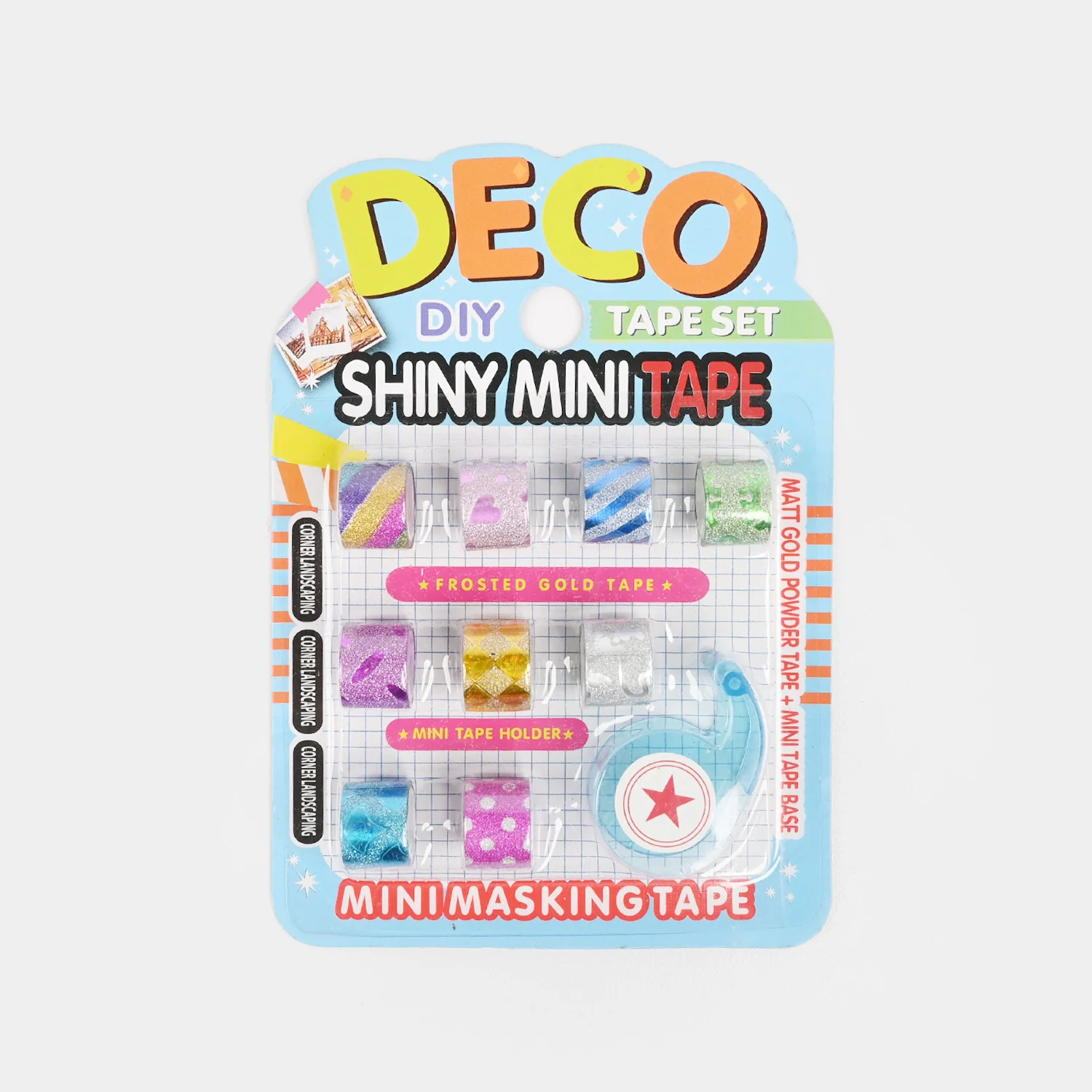 Deco DIY Shiny Mini Masking Tape Set