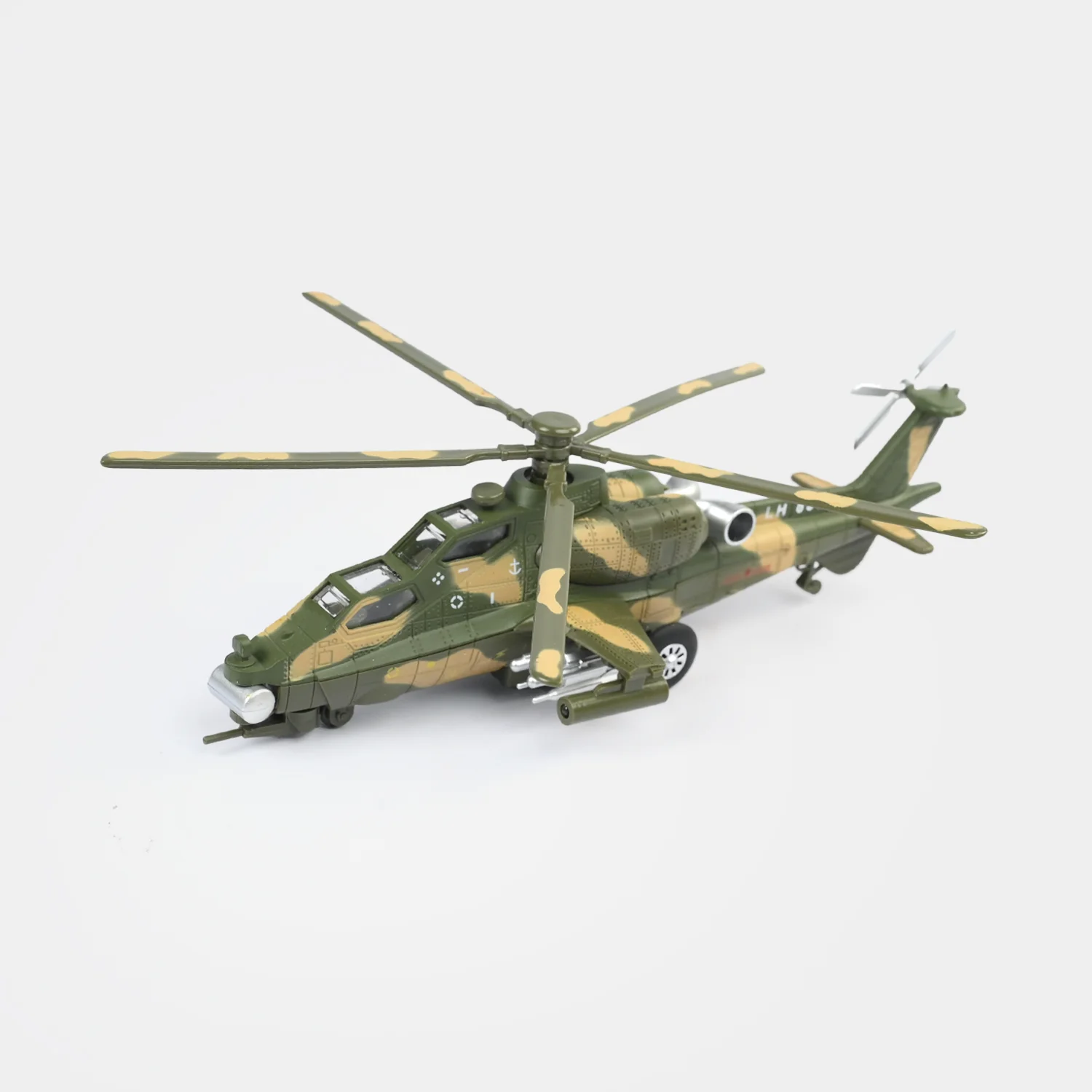 Die-Cast Military Helicopter Toy for Kids