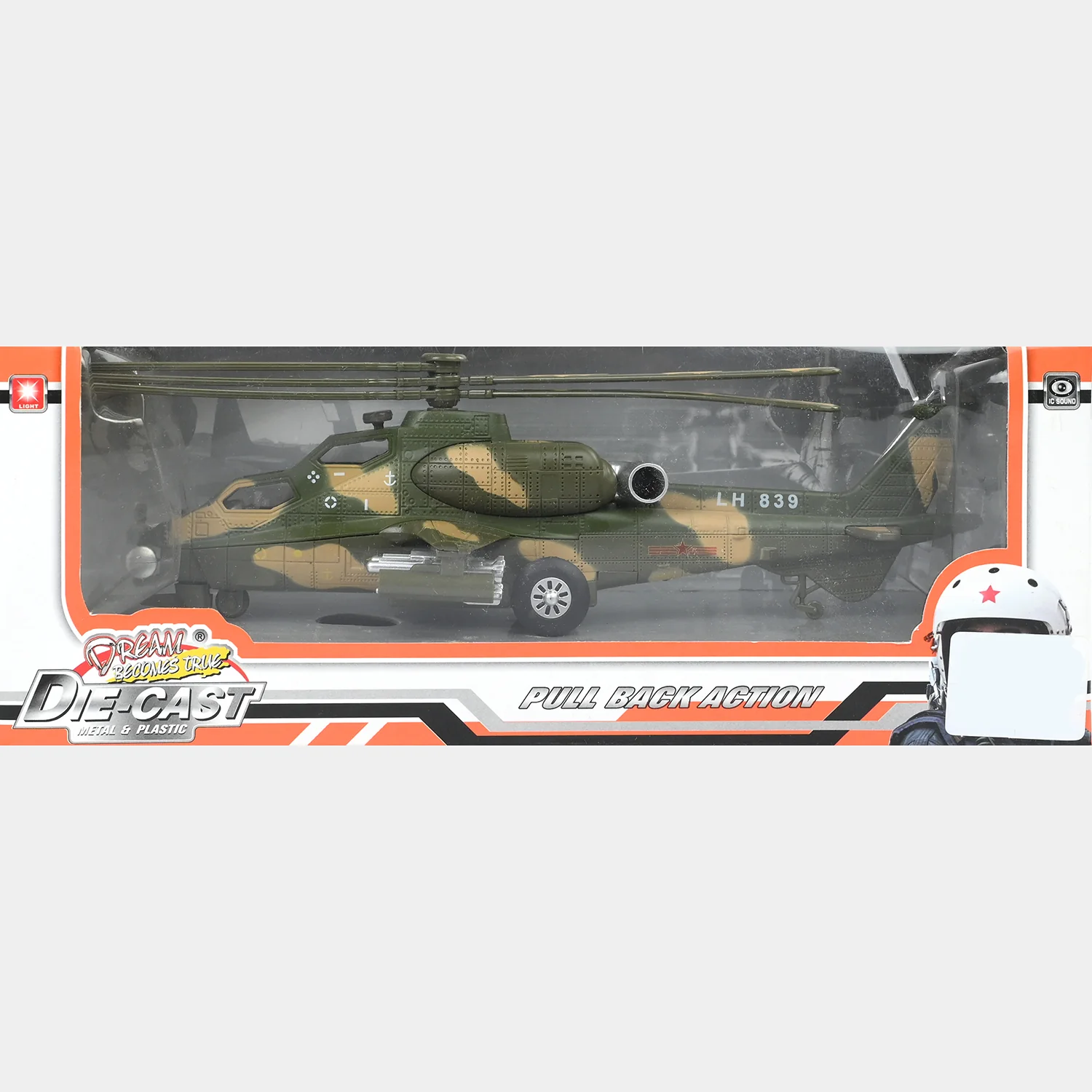 Die-Cast Military Helicopter Toy for Kids - Image 6
