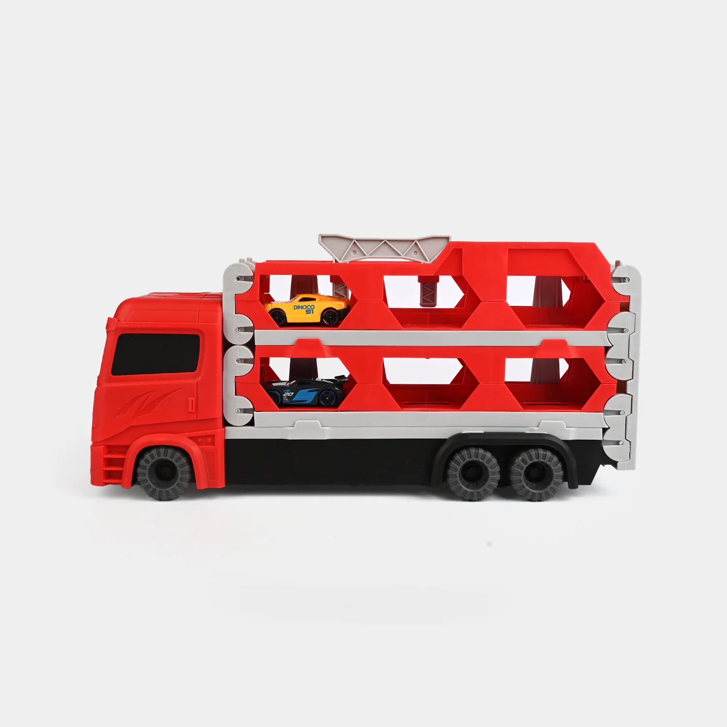 2-in-1 Transforming Car Carrier & Racing Track - Image 4