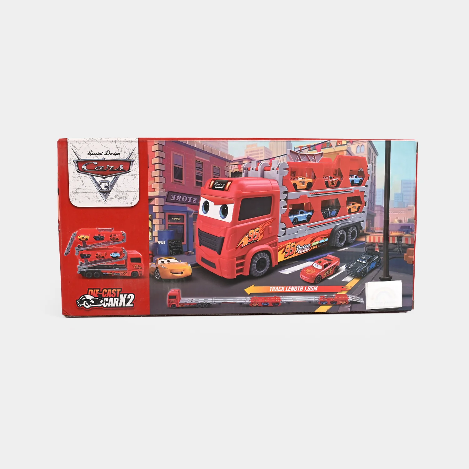 2-in-1 Transforming Car Carrier & Racing Track - Image 7