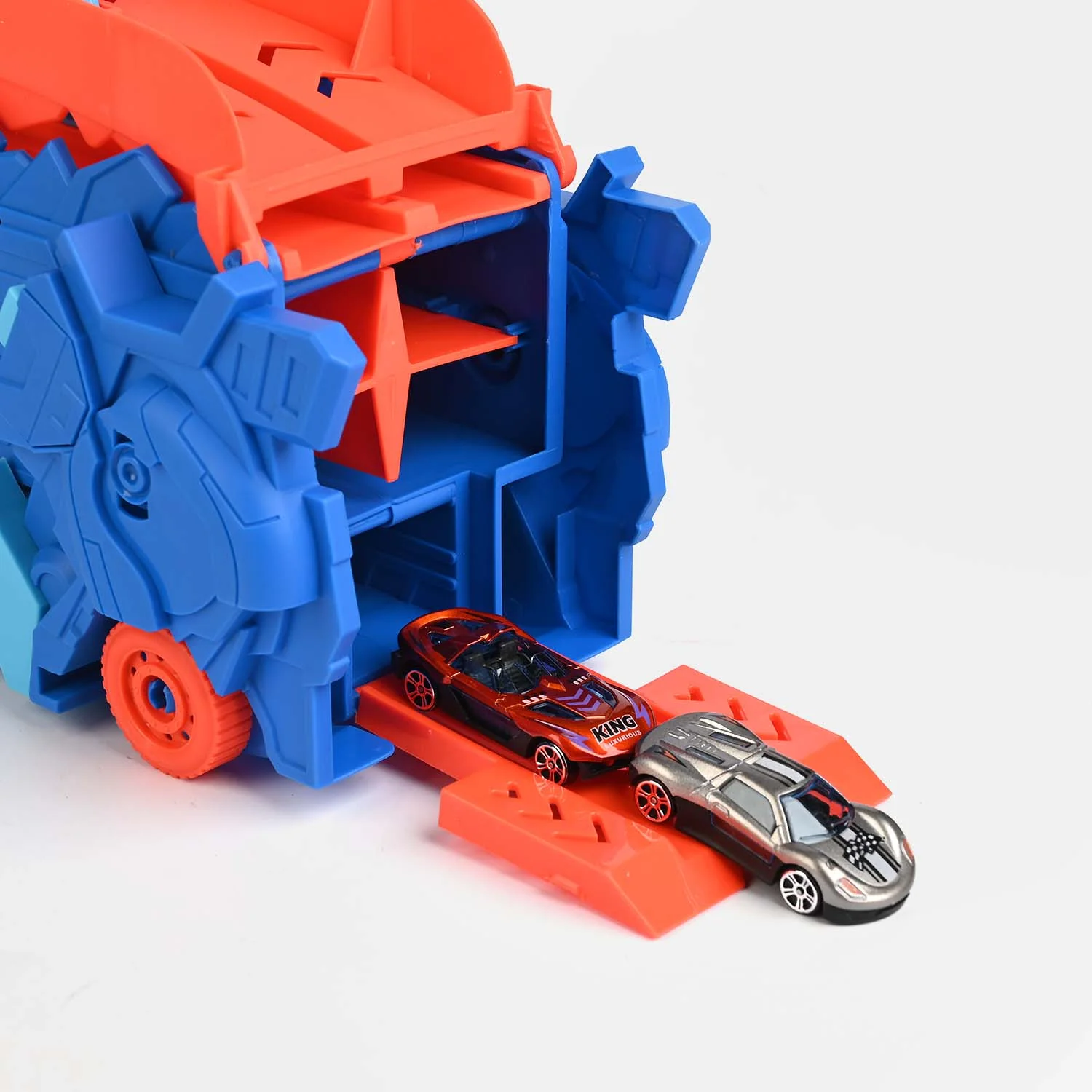 2-in-1 Transforming Dinosaur Transporter and Racing Track - Image 8