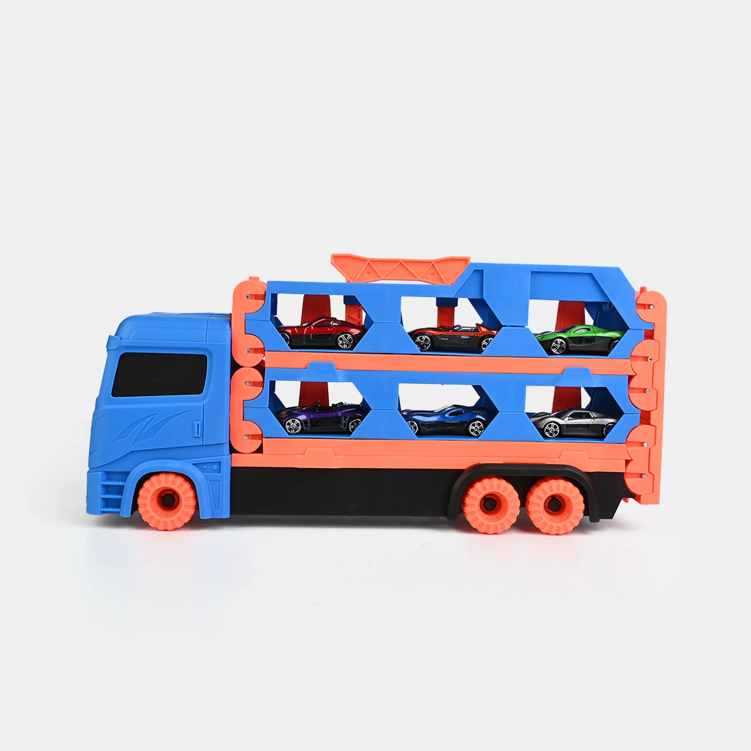 2-in-1 Transforming Car Carrier & Racing Track - Image 4