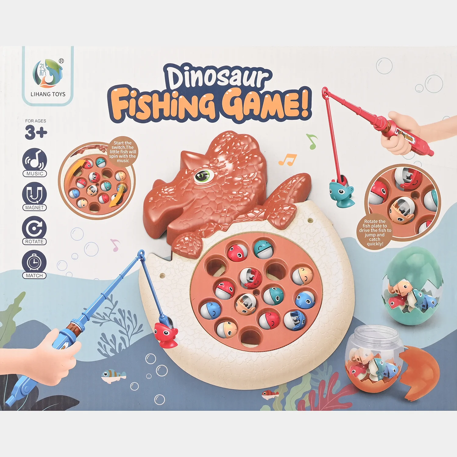 Dinosaur Fishing Game Play Set for Kids - Image 8