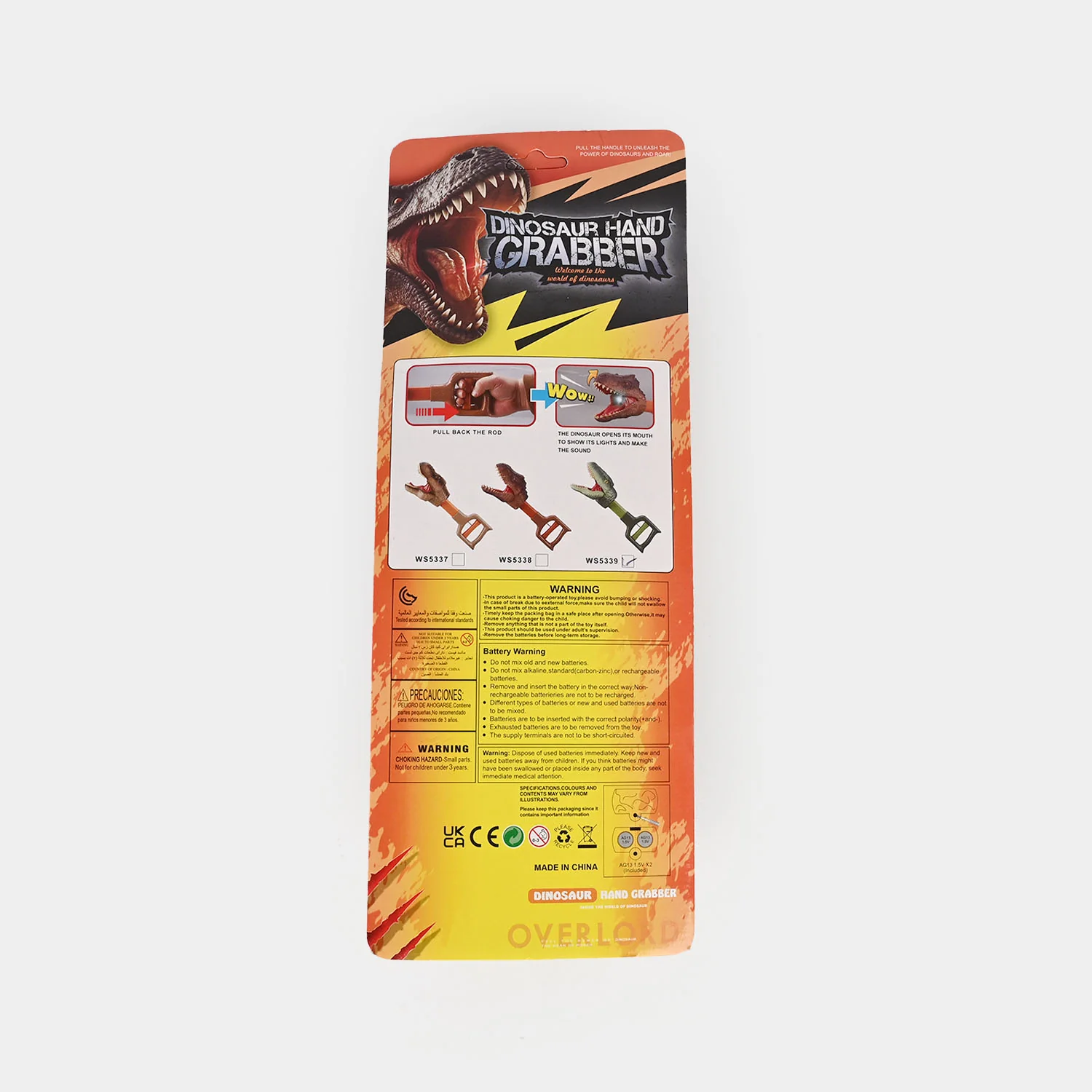 Dino Grabber Toy with Lights & Sounds - Image 2