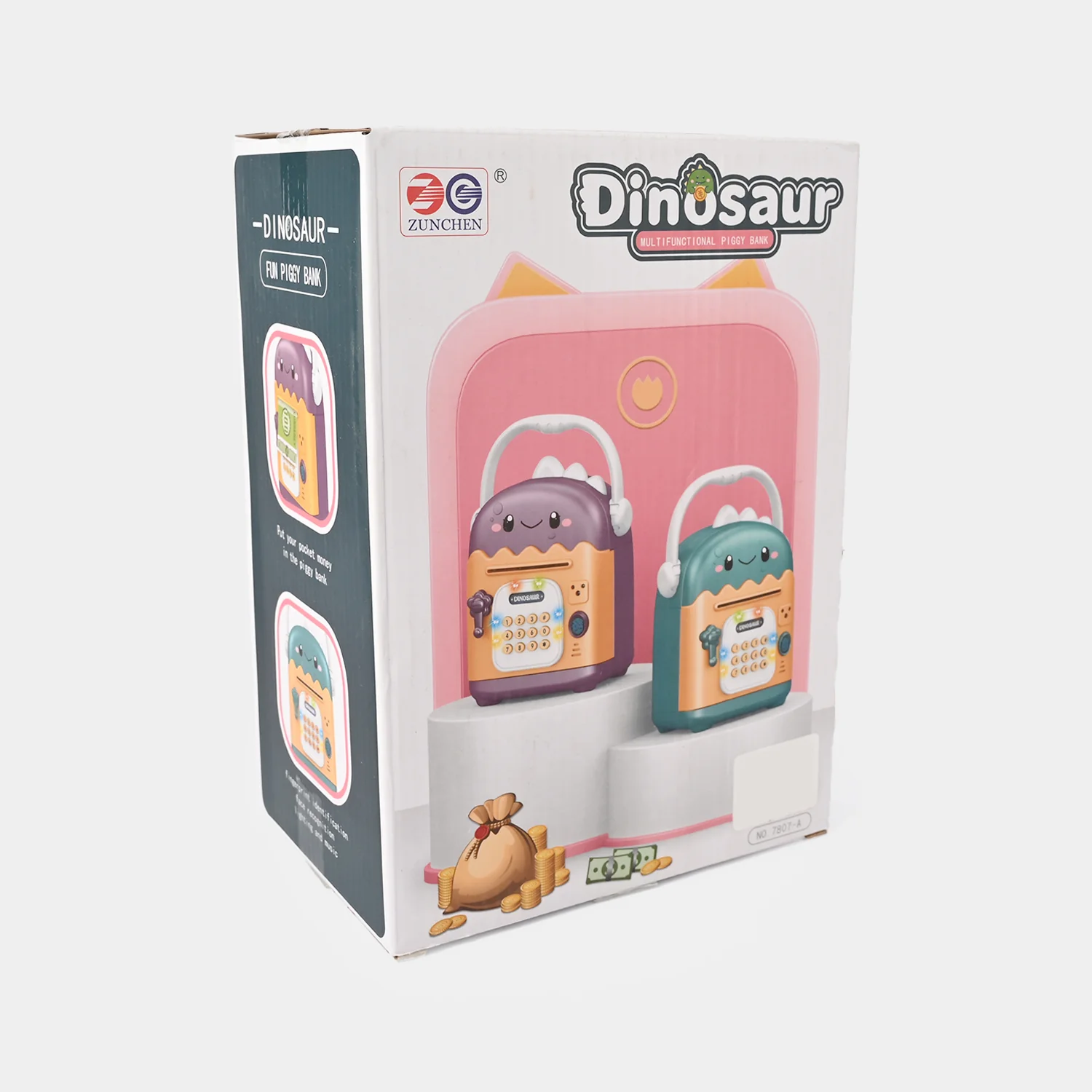 Dinosaur Electronic Piggy Bank – Kids Automatic Money Saving Box - Image 3