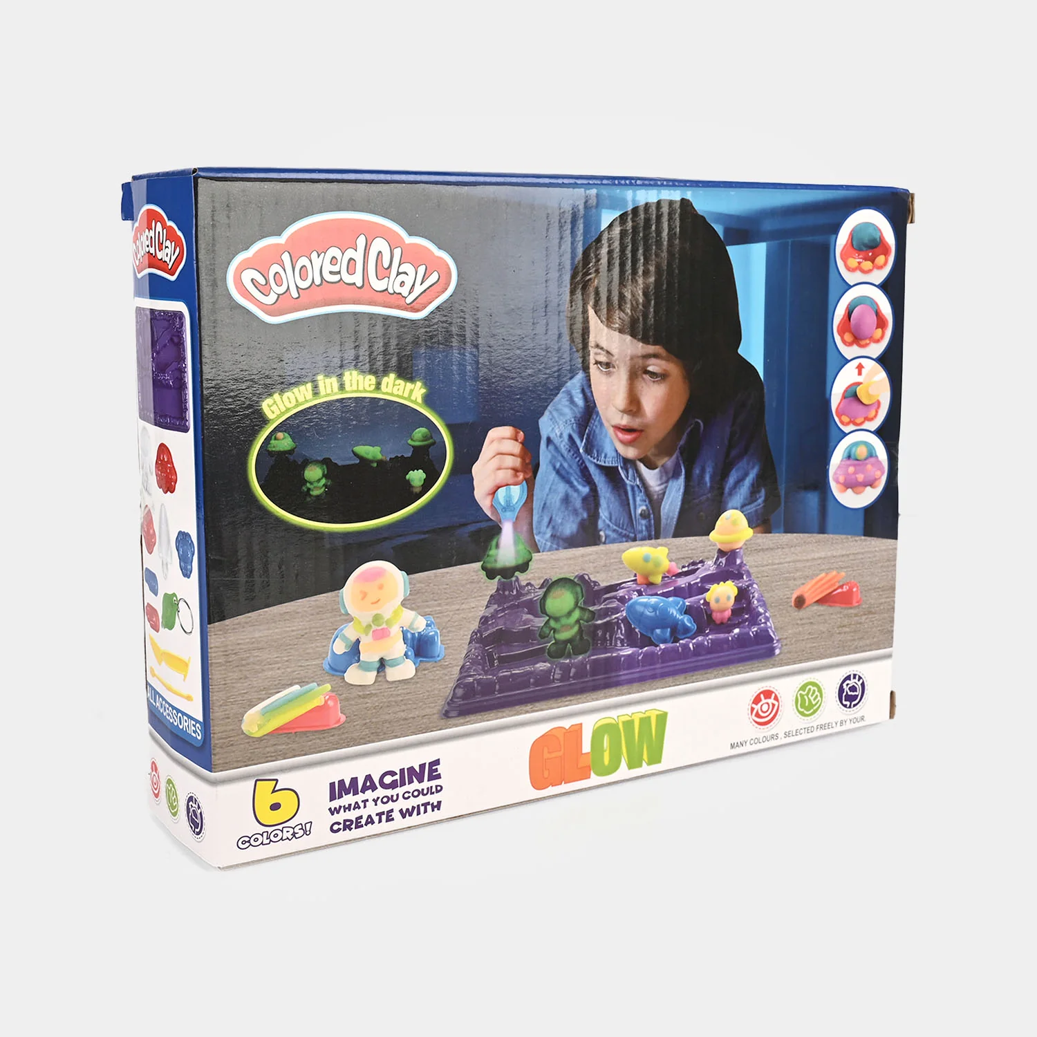 Colored Clay | Glow in the Dark Craft Set - Image 3