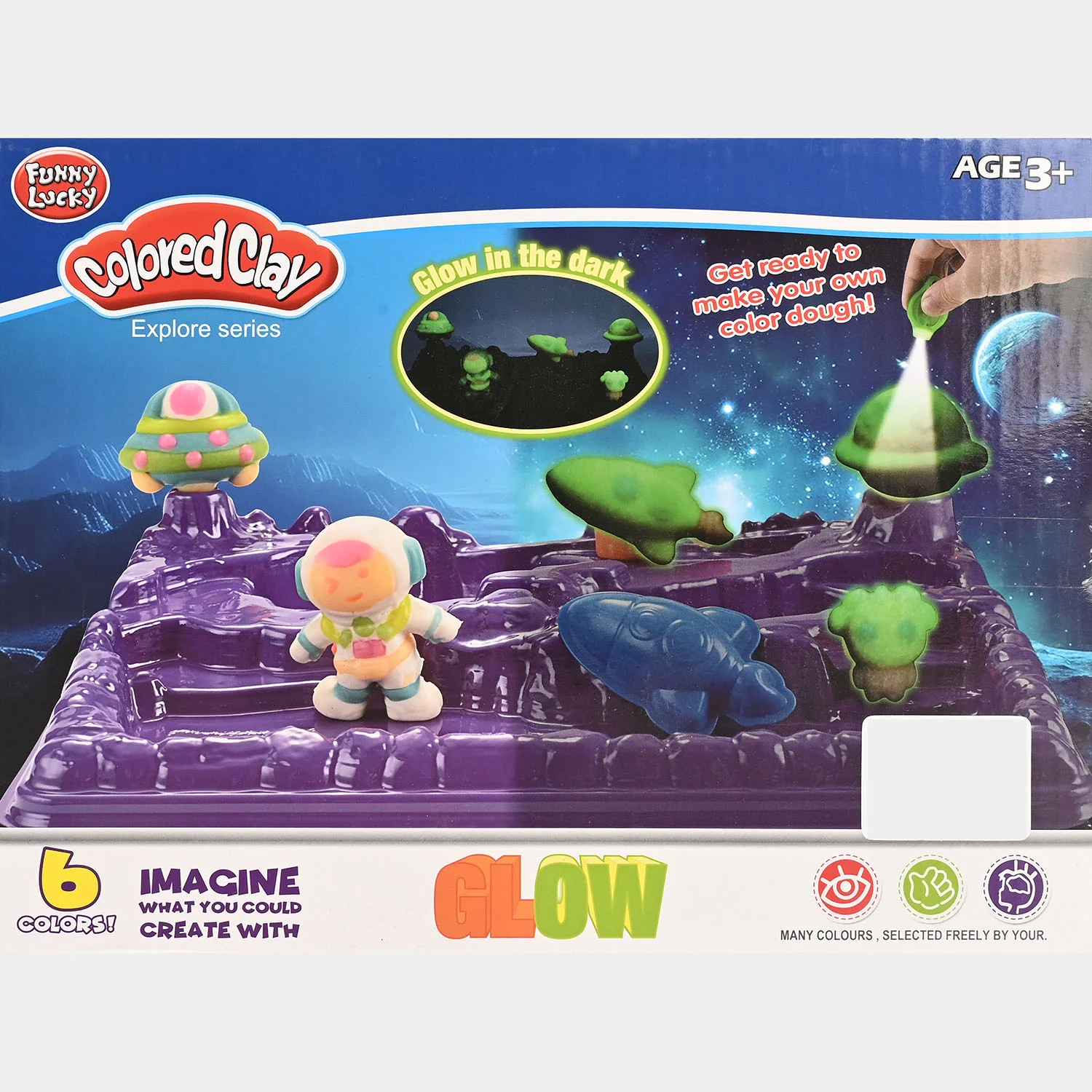 Colored Clay | Glow in the Dark Craft Set - Image 5