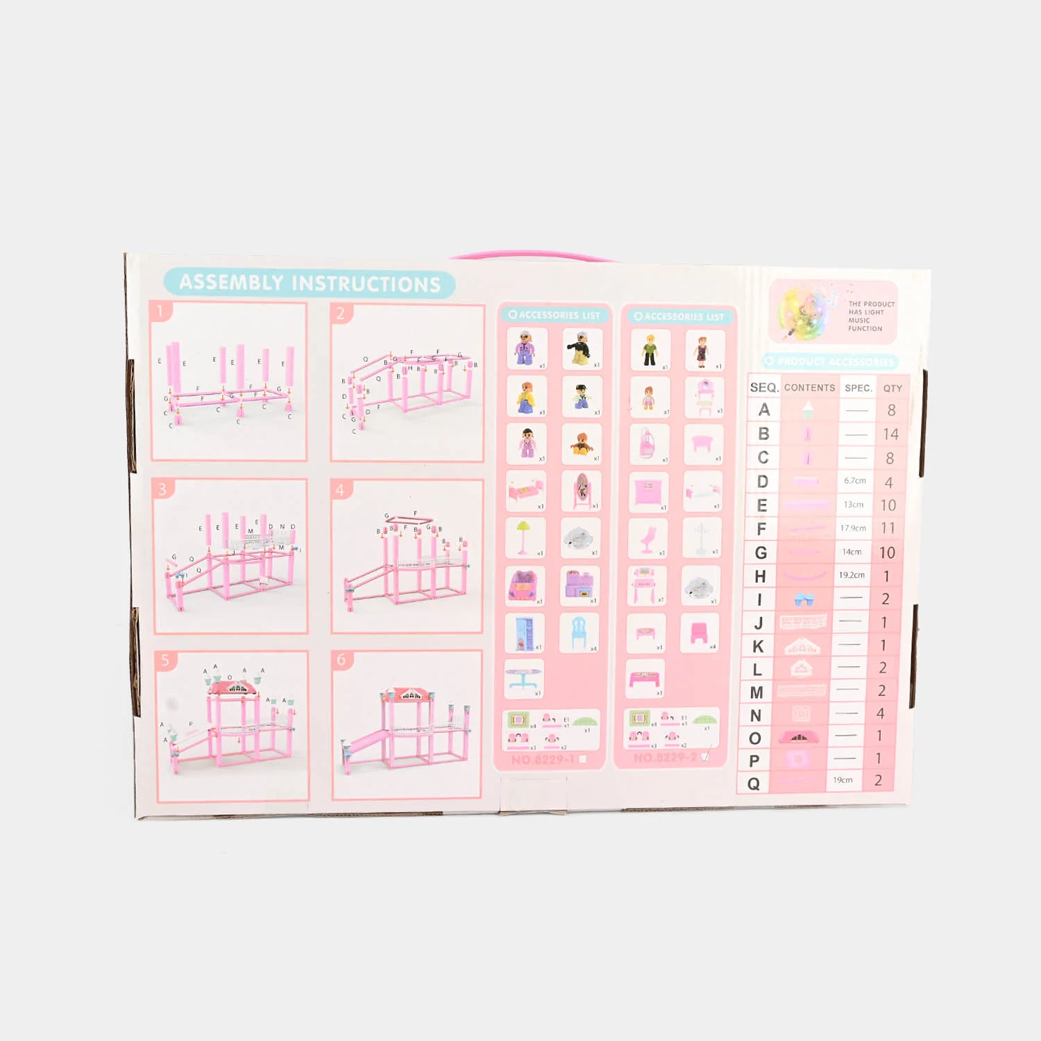 Dream Villa Building Blocks Play Set – 111 Pieces - Image 3