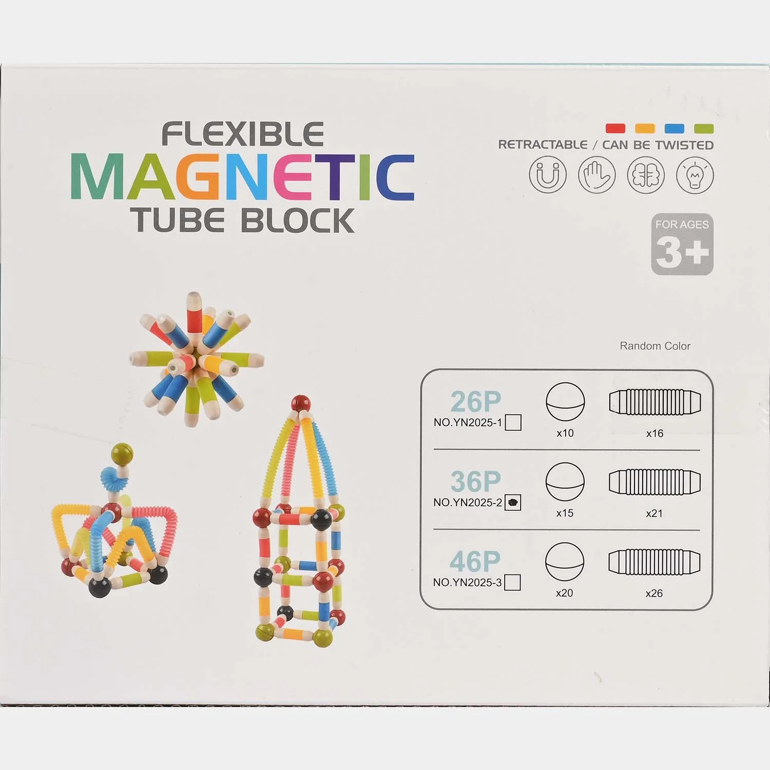 Flexible Magnetic Tube Blocks | 36PCs - Image 3