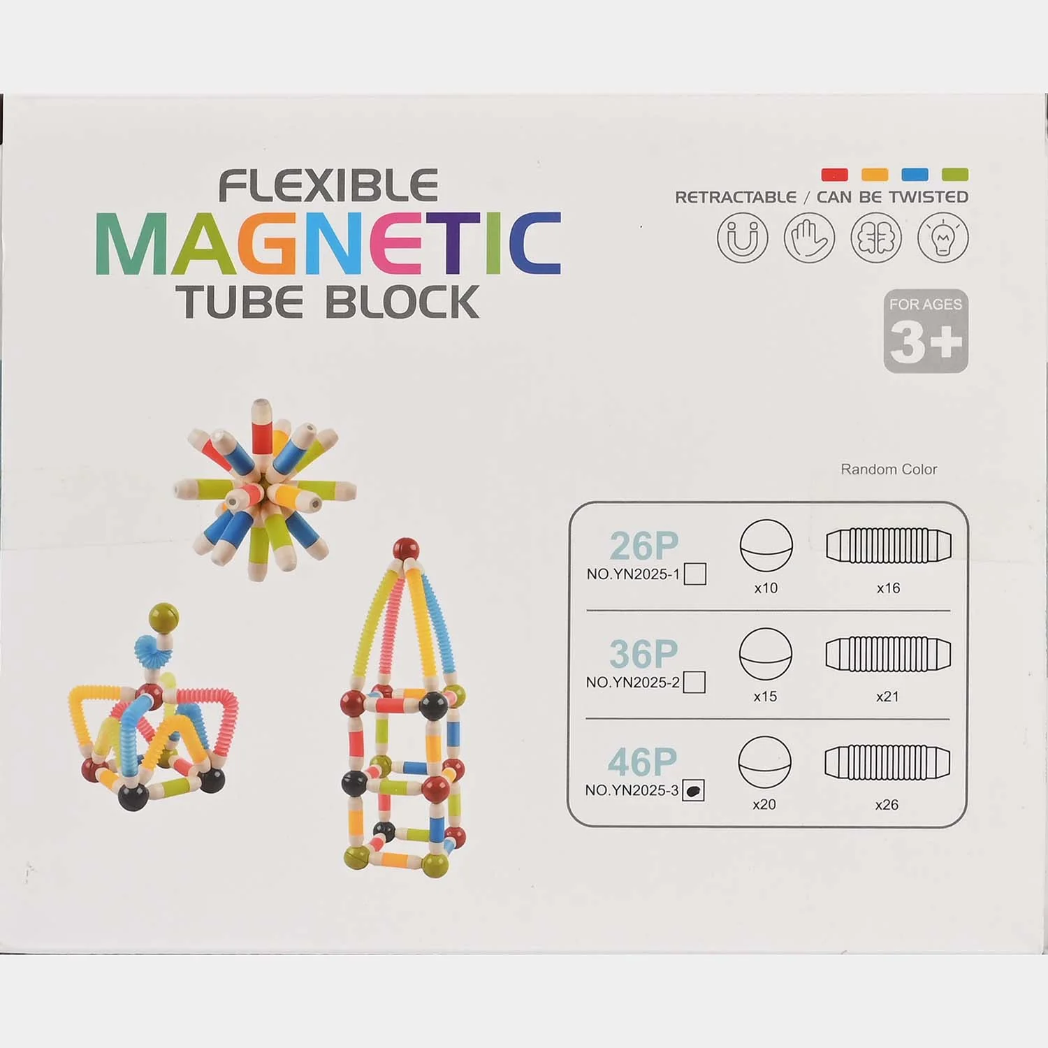 Flexible Magnetic Tube Blocks | 46PCs - Image 3