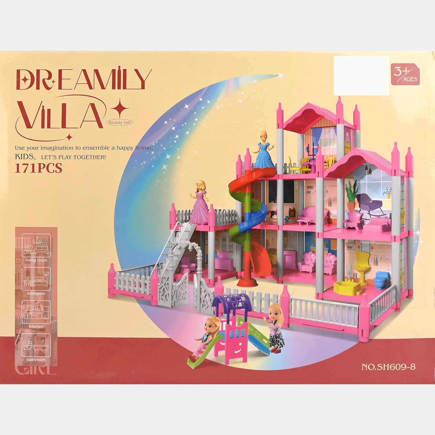 Dreamily Villa Doll House Playset - Image 3