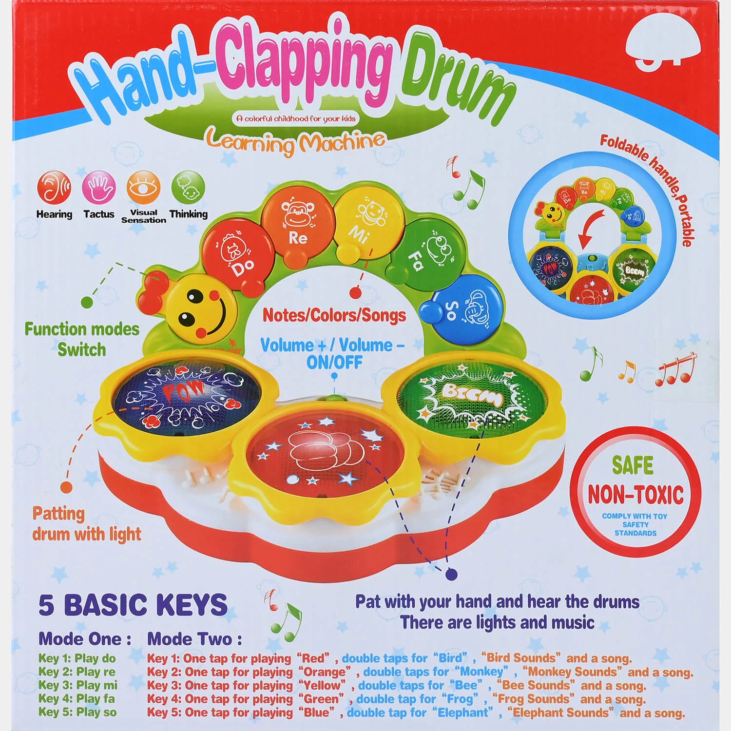 Hand-Clapping Drum Learning Machine/Musical Toy - Image 6