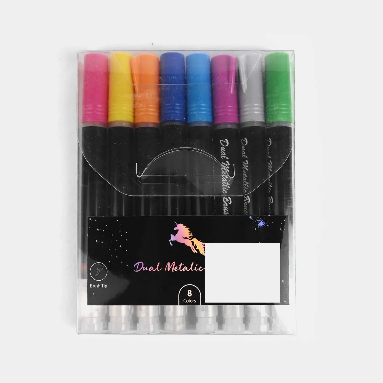Dual Metallic Brush Pen Set 8Pcs - Image 3