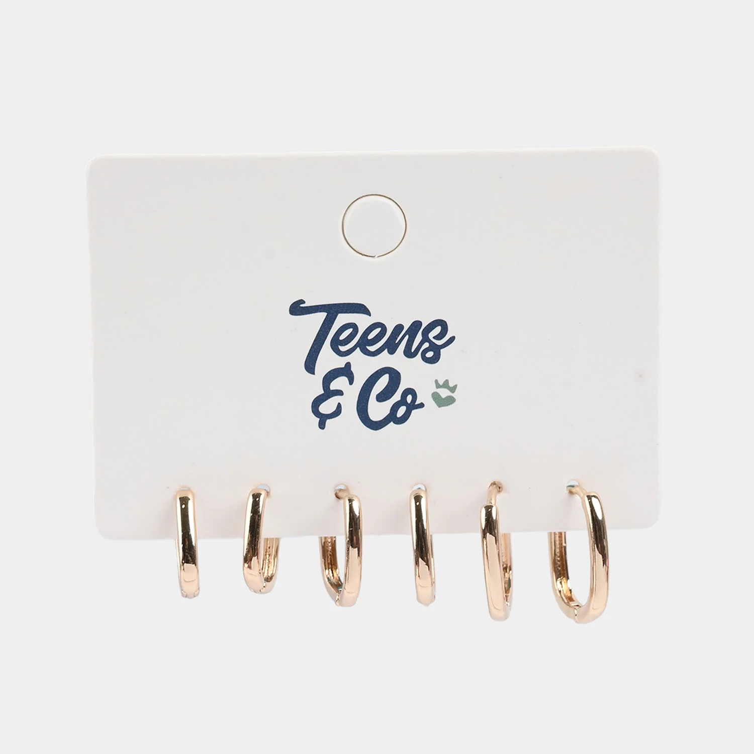 Girls Jewelry Earrings 3-Pairs Set (Lightweight & Stylish) - Golden