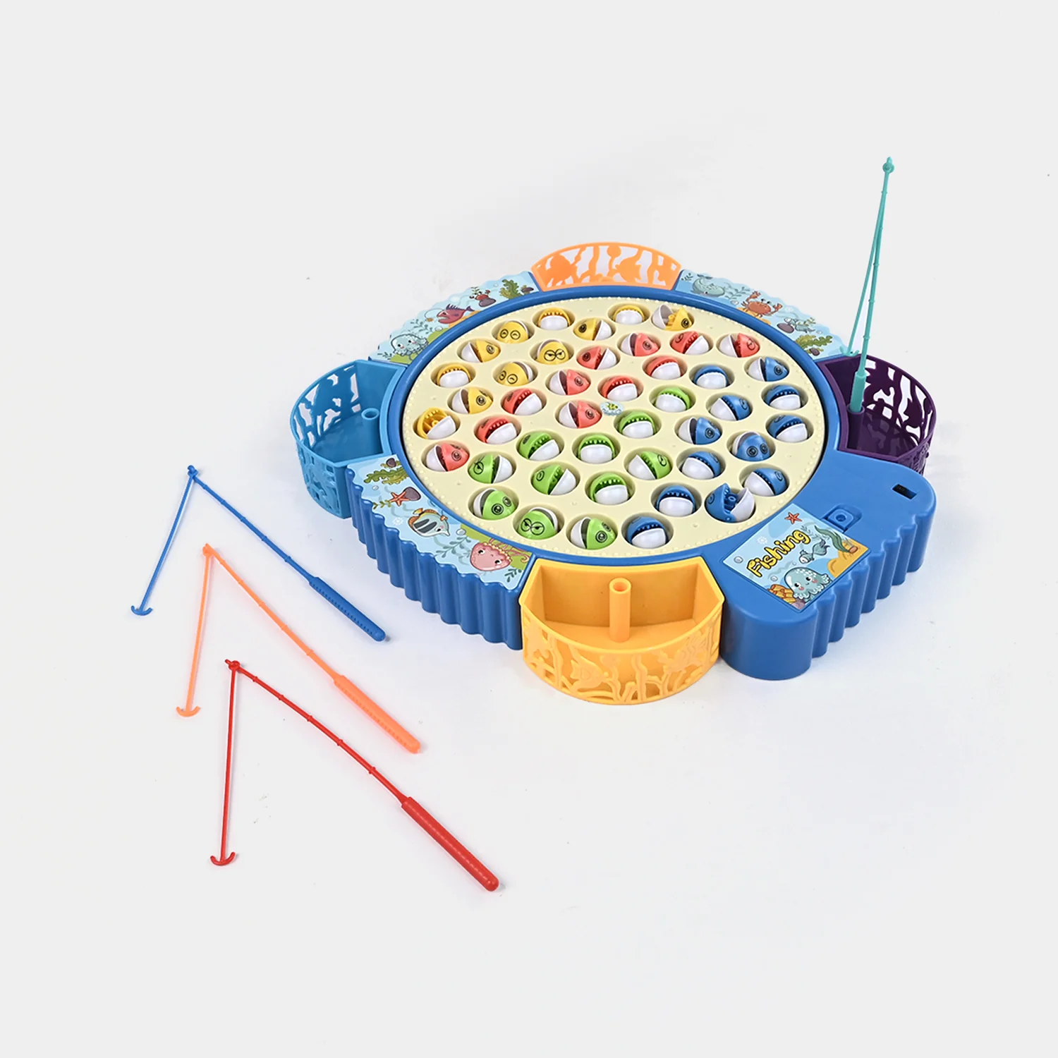 Electric & Musical Rotating Fishing Game Toy for Kids