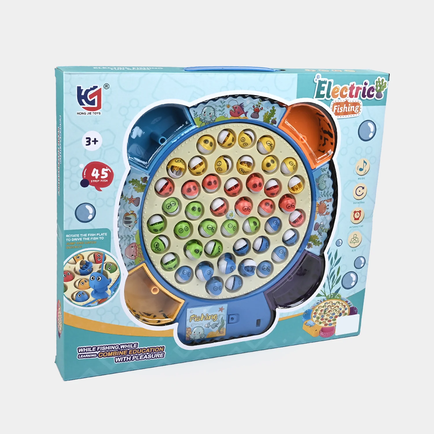 Electric & Musical Rotating Fishing Game Toy for Kids - Image 3