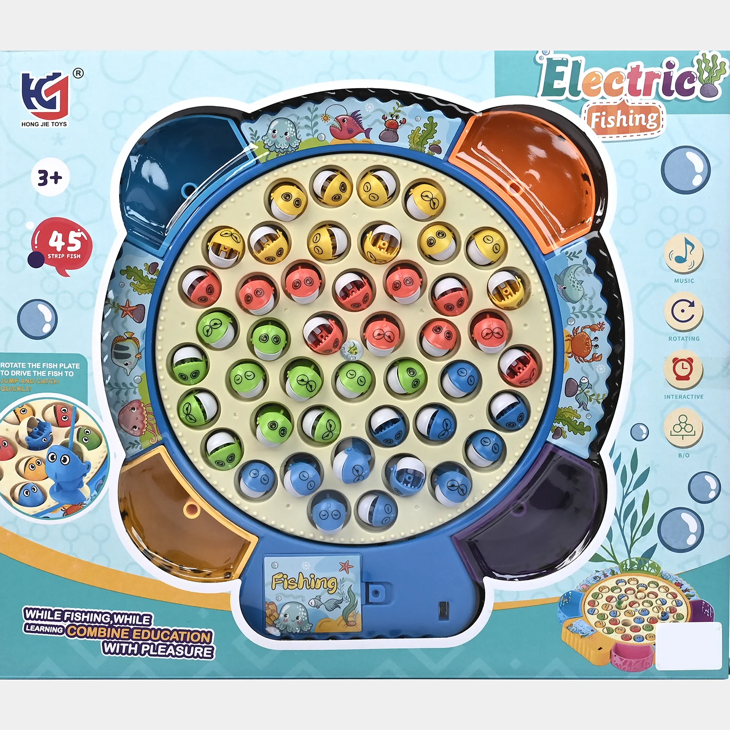 Electric & Musical Rotating Fishing Game Toy for Kids - Image 5