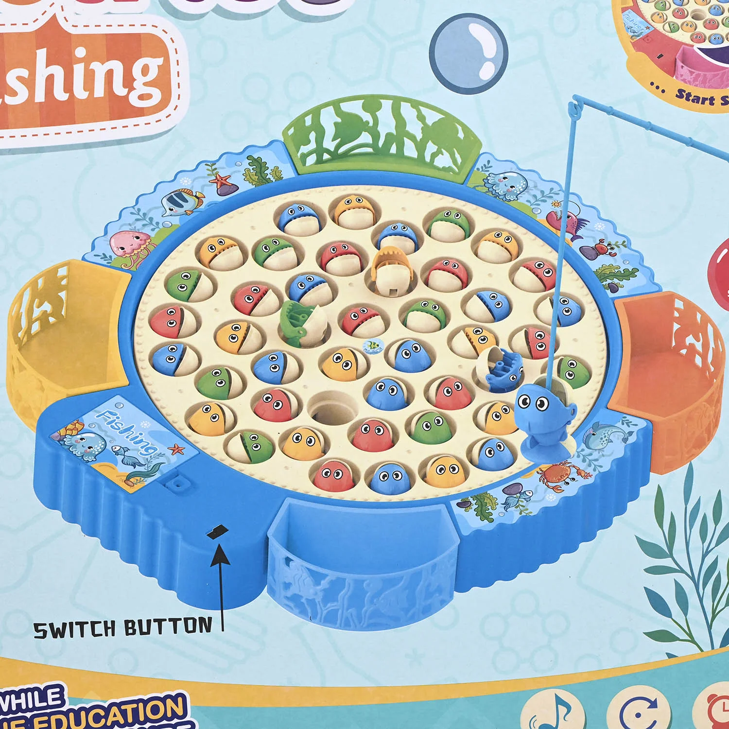 Electric & Musical Rotating Fishing Game Toy for Kids - Image 6