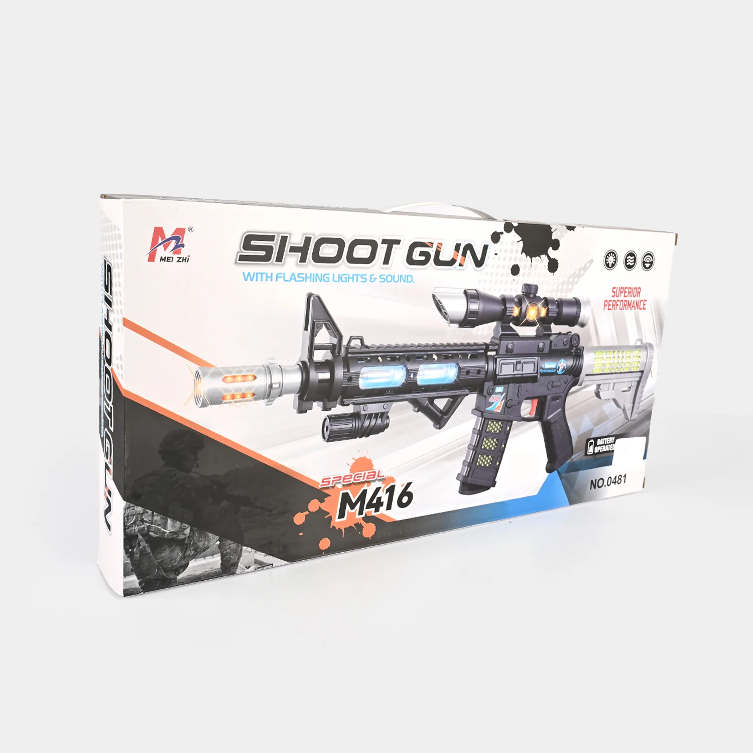 Battery-Operated Light & Sound Toy Gun - Image 3