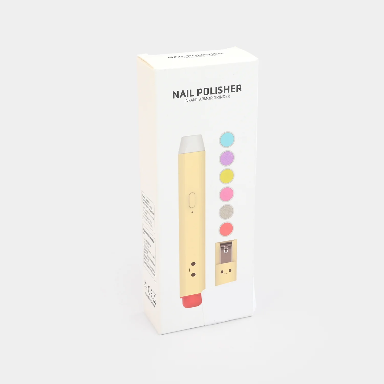 Rechargeable Electric Baby Nail Trimmer Pen | CREAM - 2039 - Image 4